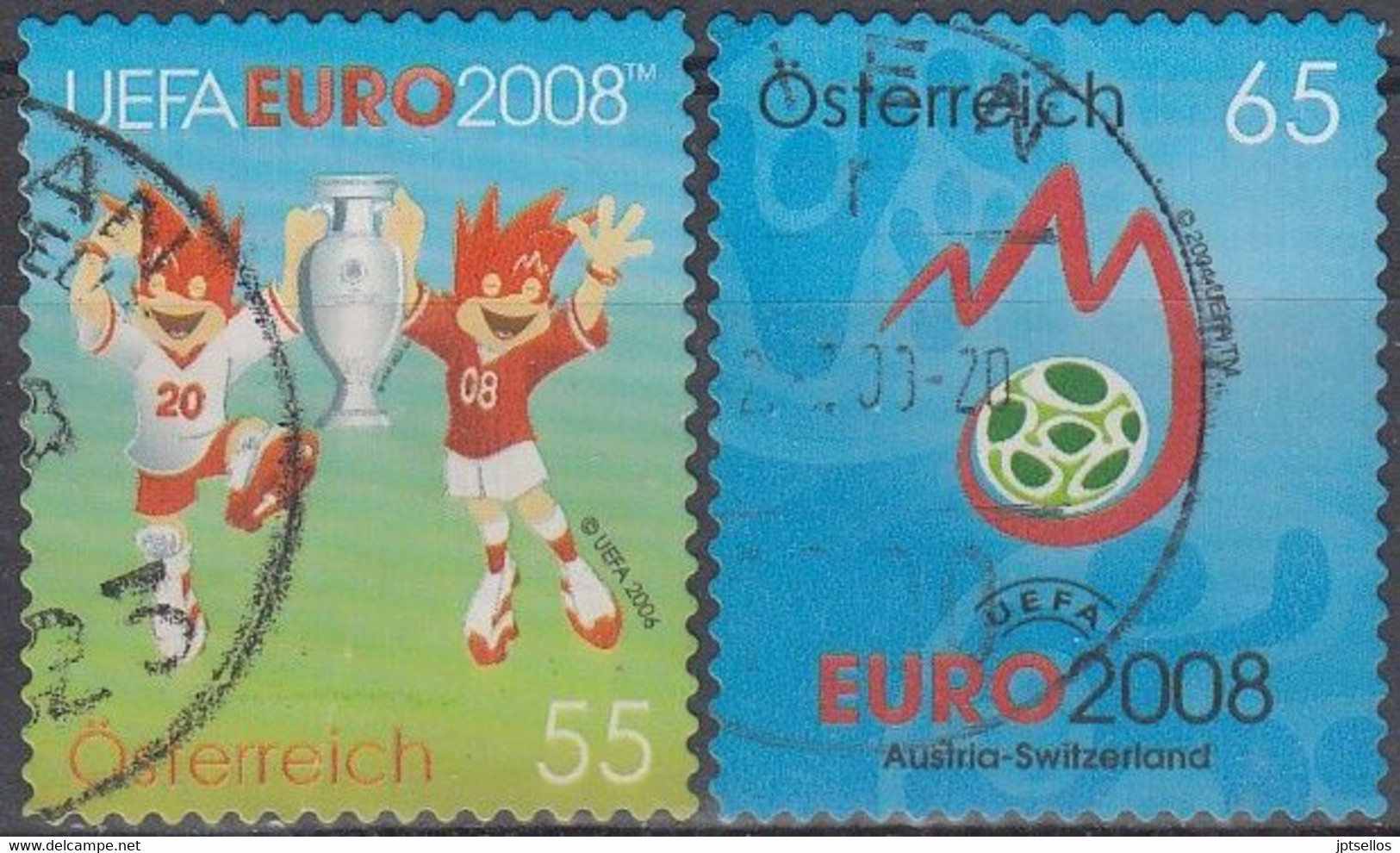 AUSTRIA  2008 YVERT Nº 2534/2535 USADO - Used Stamps