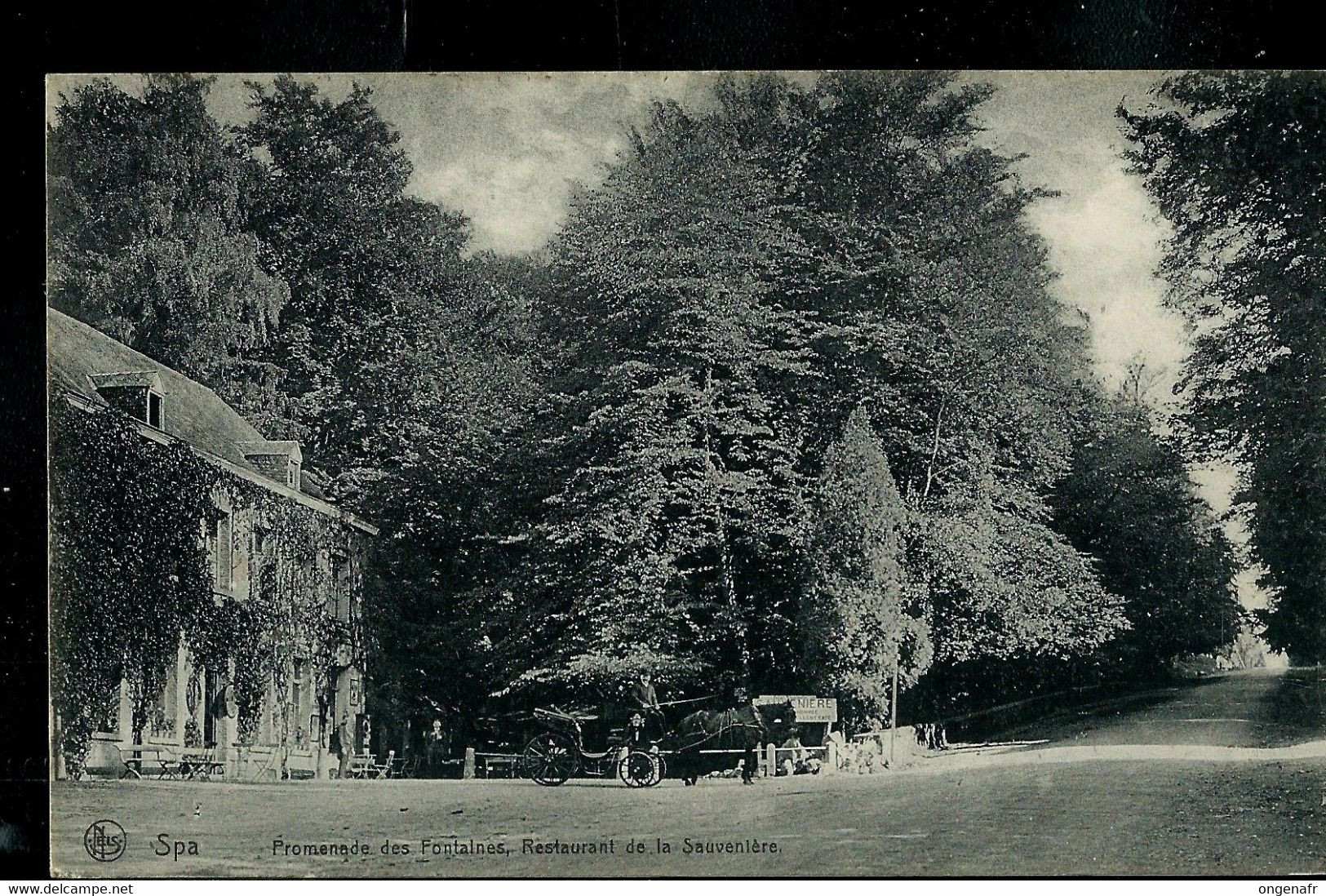 CP (Spa ; Restaurant De La Sauvenière)  Obl. SPA Sur Roi Casqué 1920 - Landpost (Ruralpost)