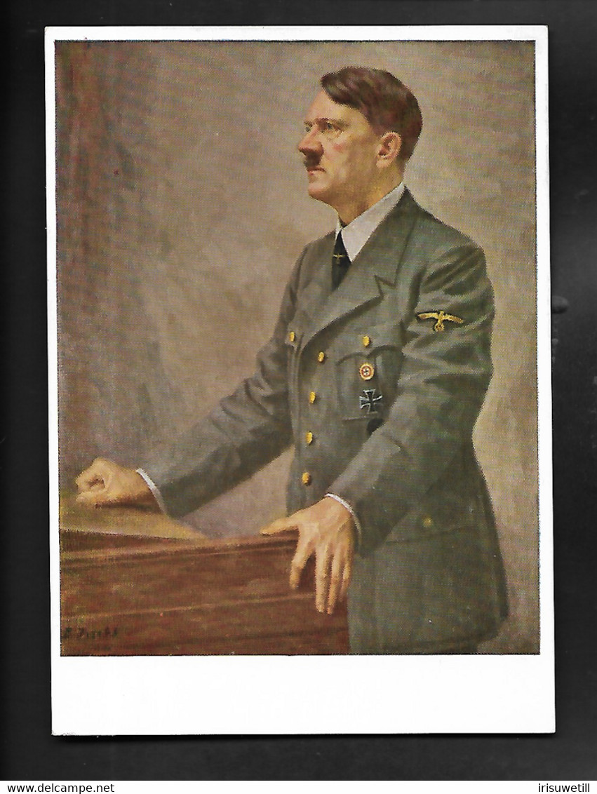 DR Portraitkarte Hitler SSt Berlin - War 1939-45