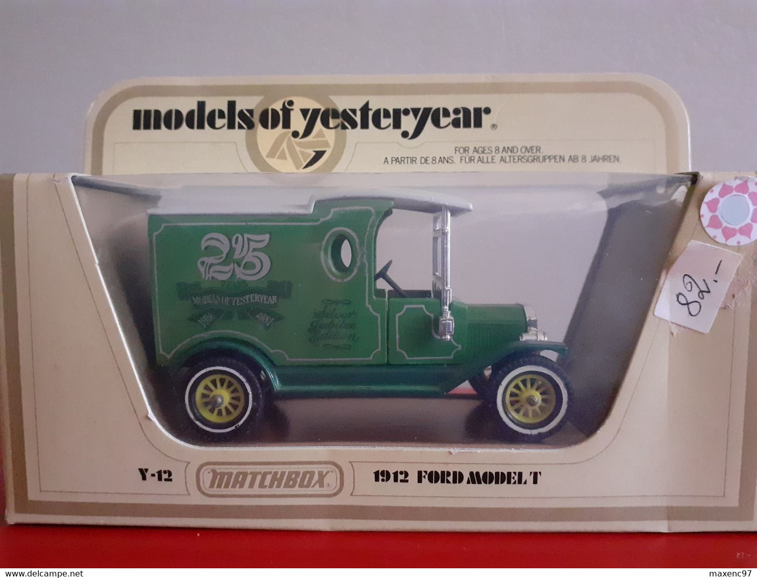 Y12 1912 FORD MODEL T 25 ANS 1956-1981  MATCHBOX MODEL OF YESTERYEAR - Matchbox