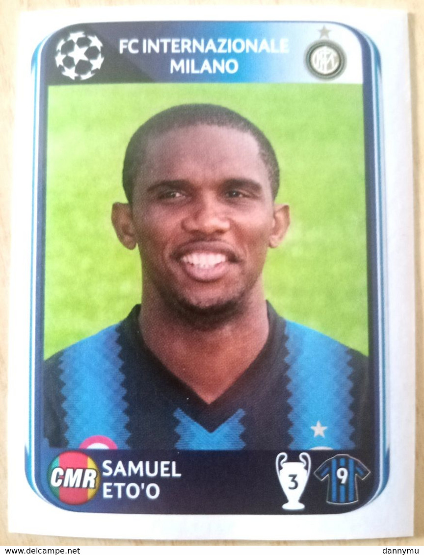Figurina Panini 2011 Sticker Champions League 2010-11 Samuel Eto'o Inter N 20 - Sonstige & Ohne Zuordnung