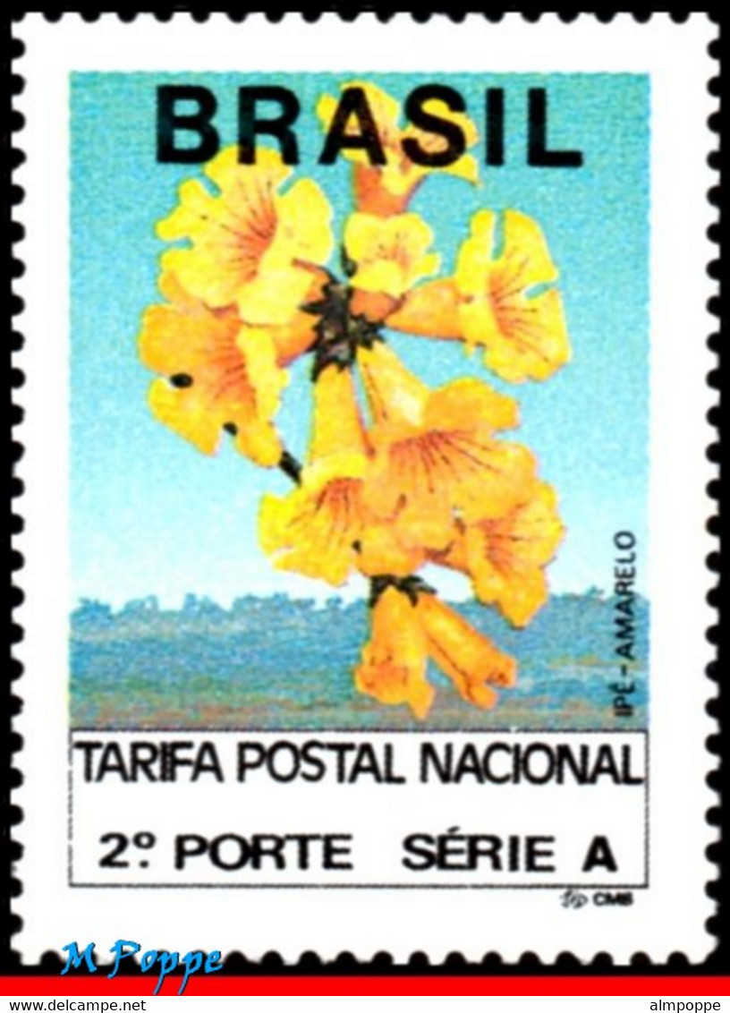 Ref. BR-2354 BRAZIL 1992 FLOWERS, PLANTS, YELLOW AMARYLLIS,, MI# 2457, MNH 1V Sc# 2354 - Nuovi