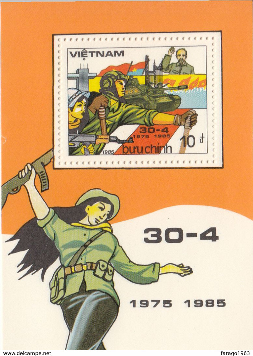1985 Vietnam Military Victory   Souvenir Sheet MNH - Vietnam