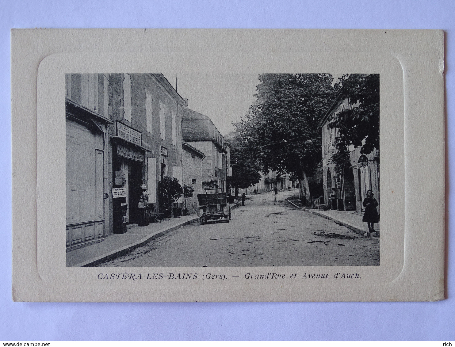 CPA (32) Gers - CASTERA LES BAINS - Grand'Rue Et Avenue D'Auch - Castera
