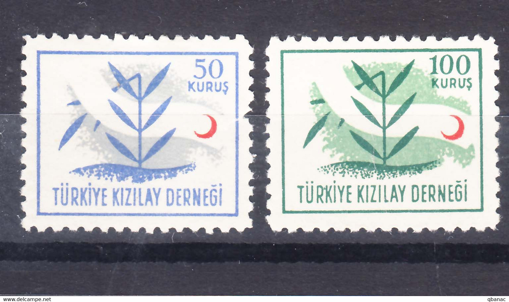 Turkey Back Of Book Charity Stamps 1948-1949, Mint Hinged Two Stamps - Sellos De Beneficiencia