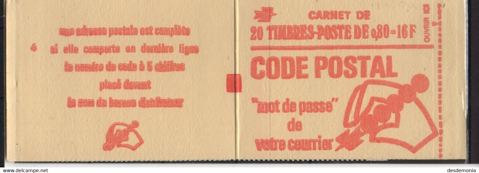 France Maury Carnet 399 (Yvert 1816-C5) ** Marianne De Béquet Conf 6 Sans Phospho - Carnets