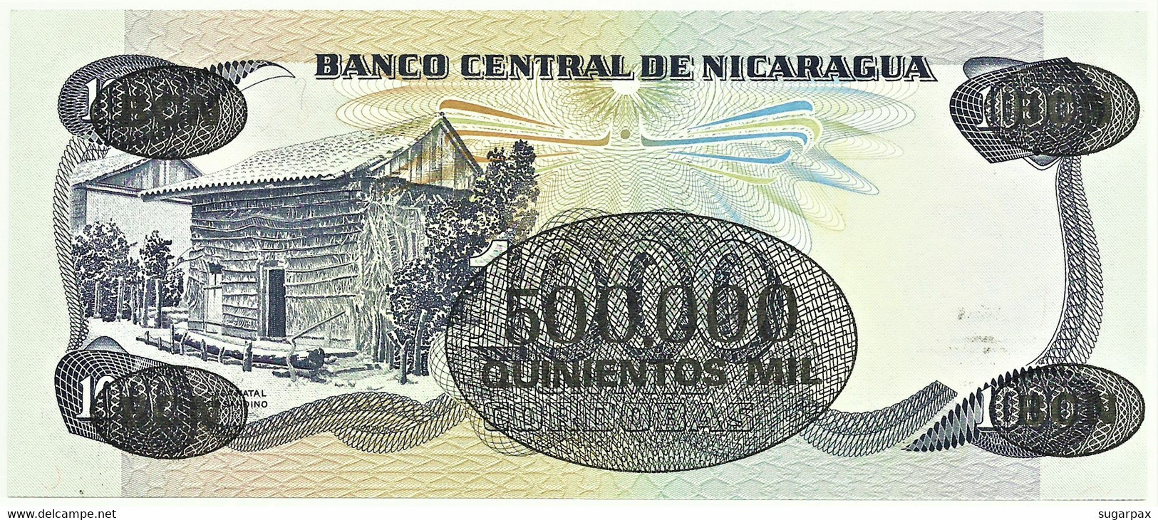 Nicaragua - 500 000 On 1 000 Córdobas - D. 1987 ( 1987 ) - Unc. - Pick 150 -  Serie G - 500000 - Nicaragua