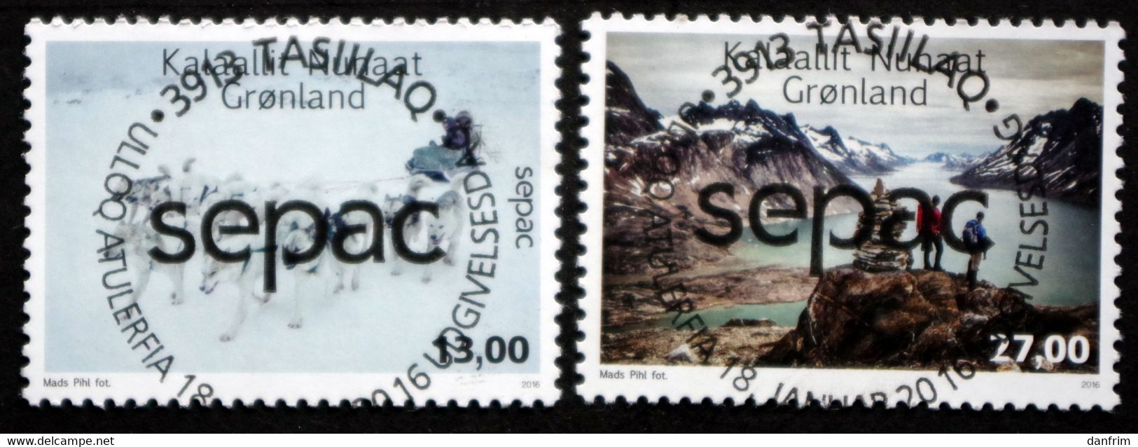 GREENLAND 2016  SEPAC  Minr.721-22   ( Lot D 1863 ) - Used Stamps