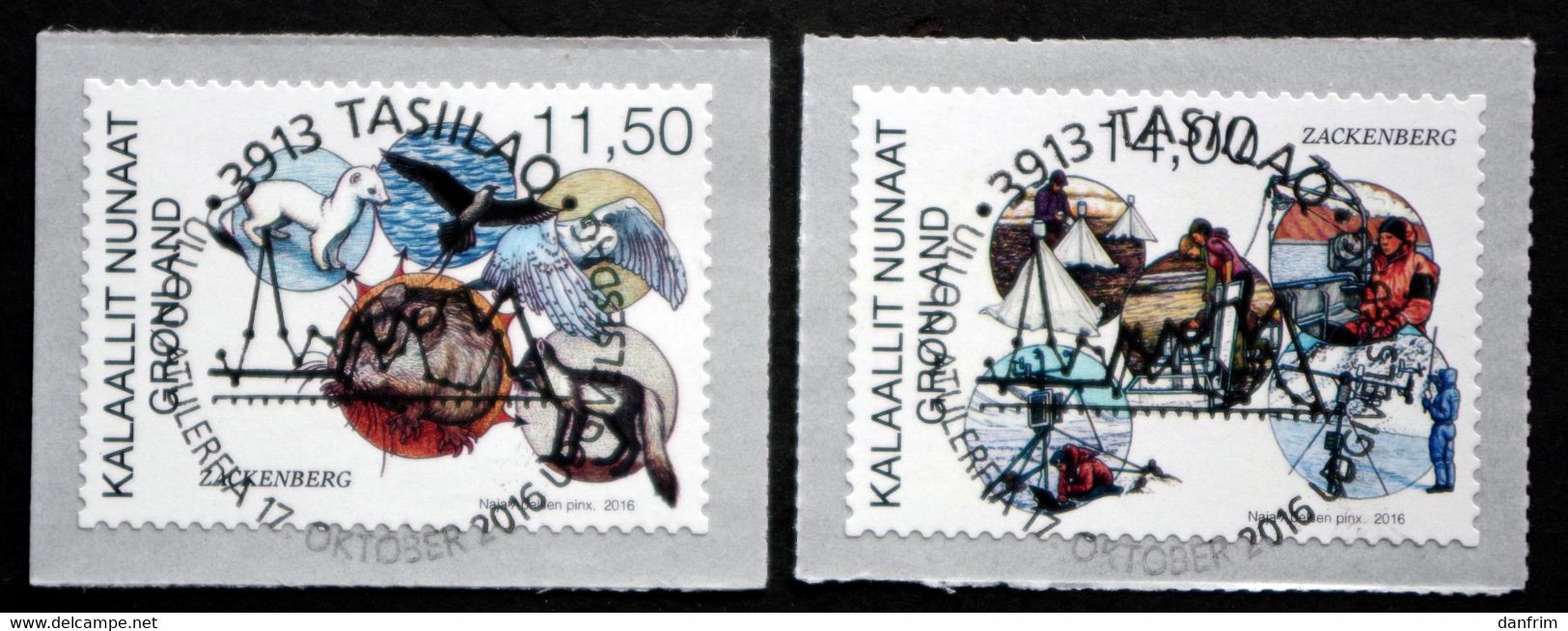 GREENLAND 2016 Protection Of Poles And Glaciers   Minr.733-34   ( Lot D 1922 ) - Used Stamps