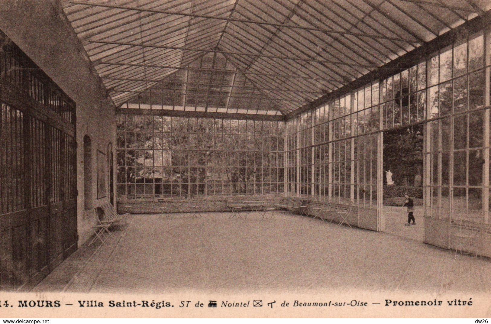 Mours (95) Villa St Saint-Régis, Maison De Repos Des Pères Blancs, Promenoir Vitré - Carte N° 14 - Mours