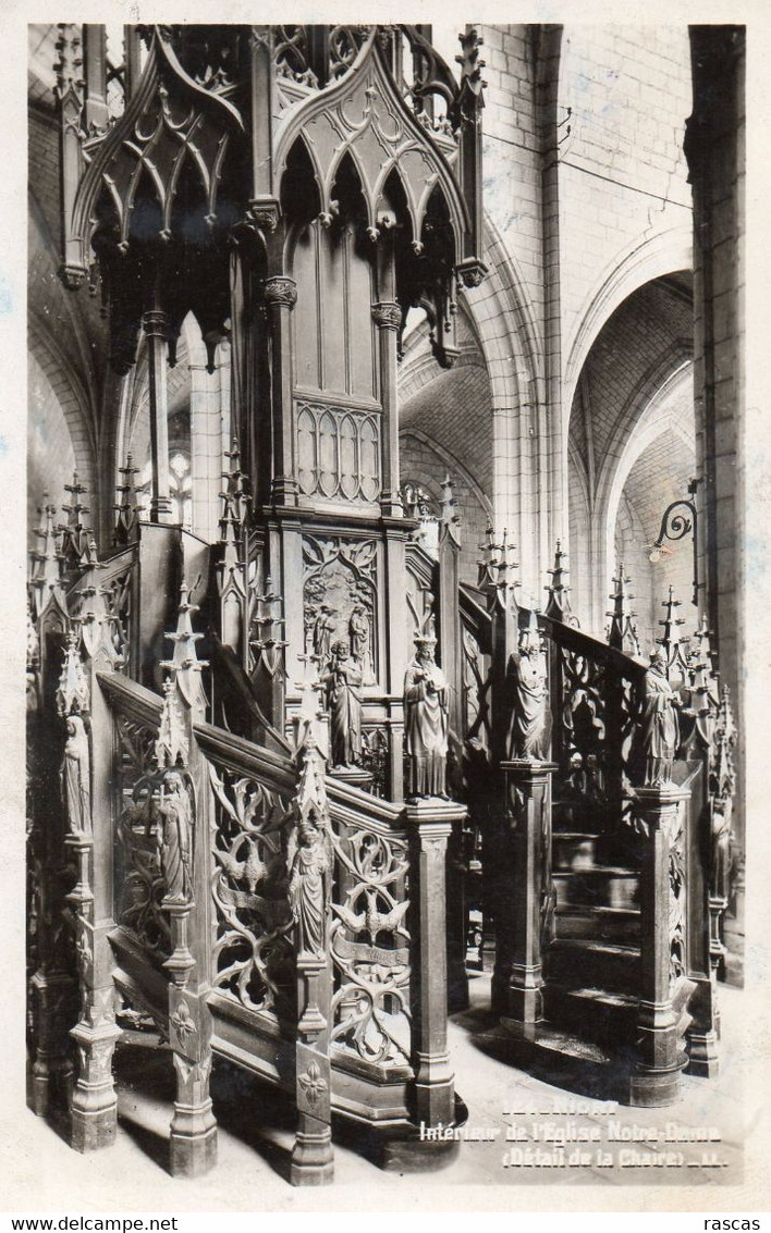 CPA - N - DEUX SEVRES - NIORT - INTERIEUR DE L'EGLISE NOTRE DAME - DETAIL DE LA CHAIRE - Niort