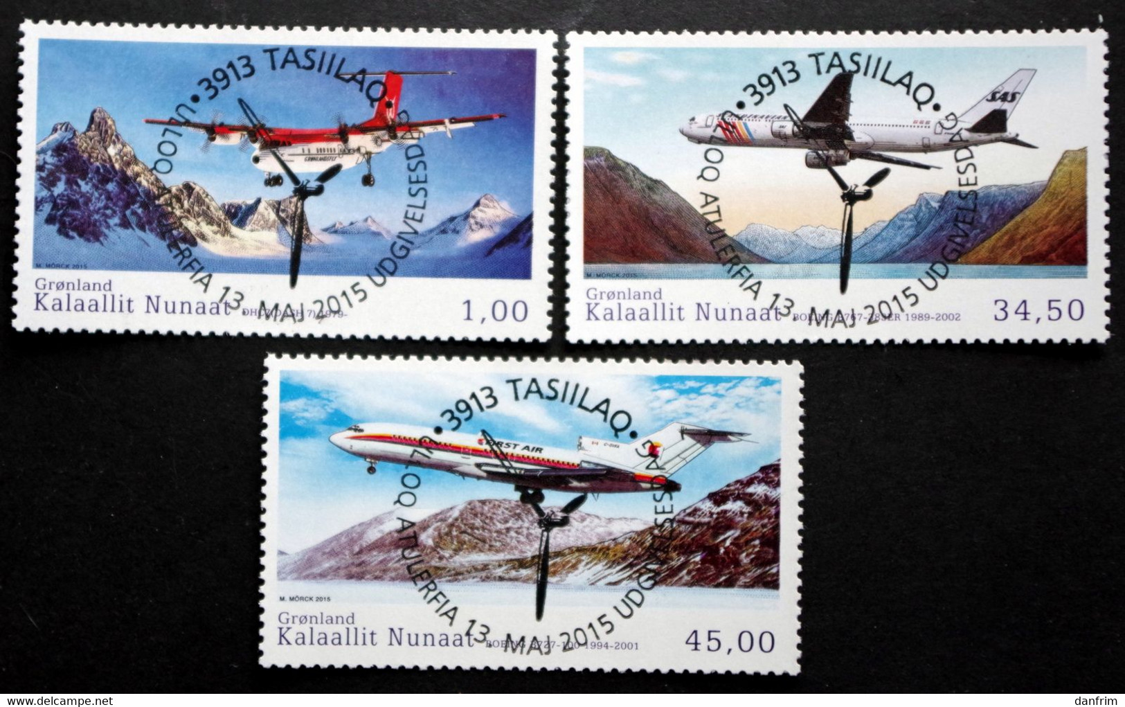 GREENLAND 2015   Aviation  Minr.697-99   ( Lot D 2338) - Used Stamps