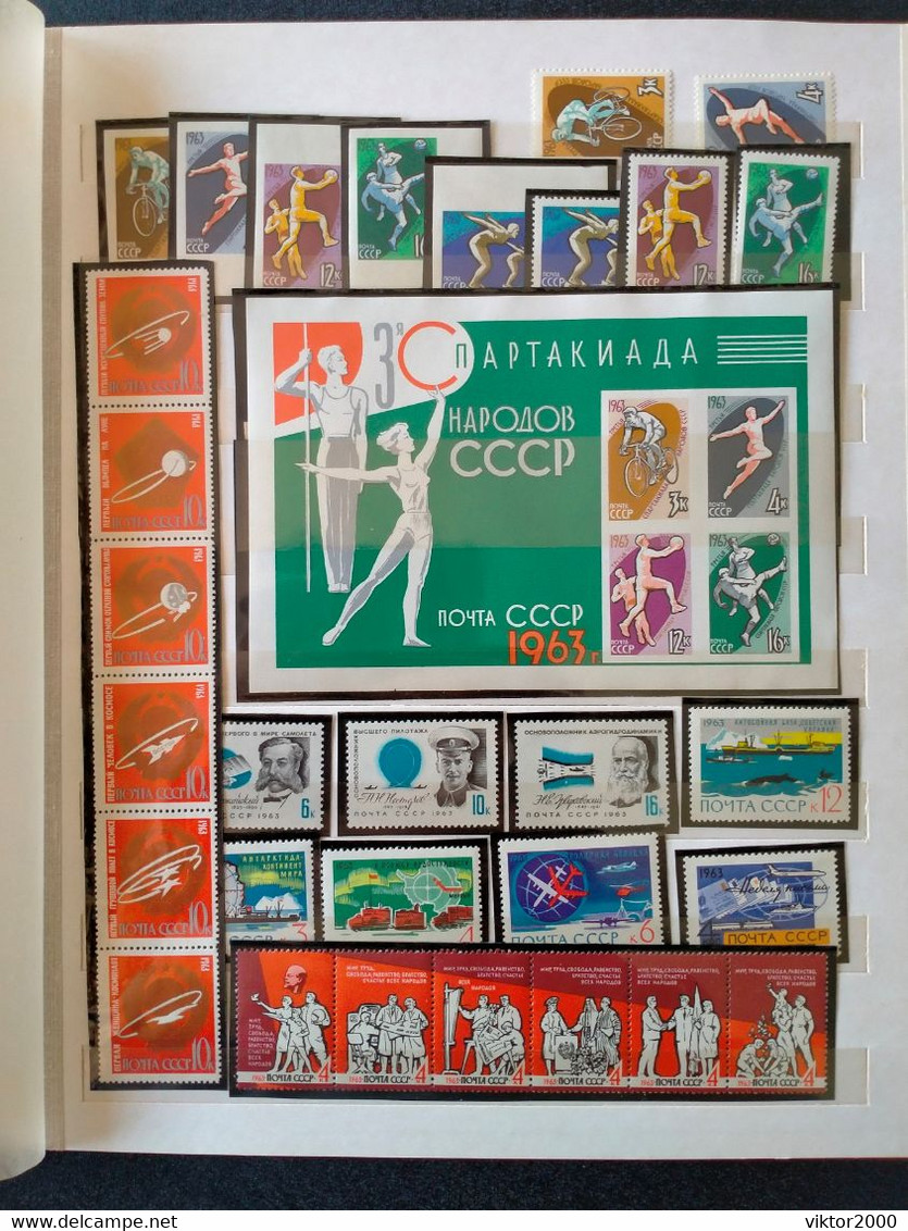 RUSSIA  MNH (**) Complete Years 1963 - Annate Complete