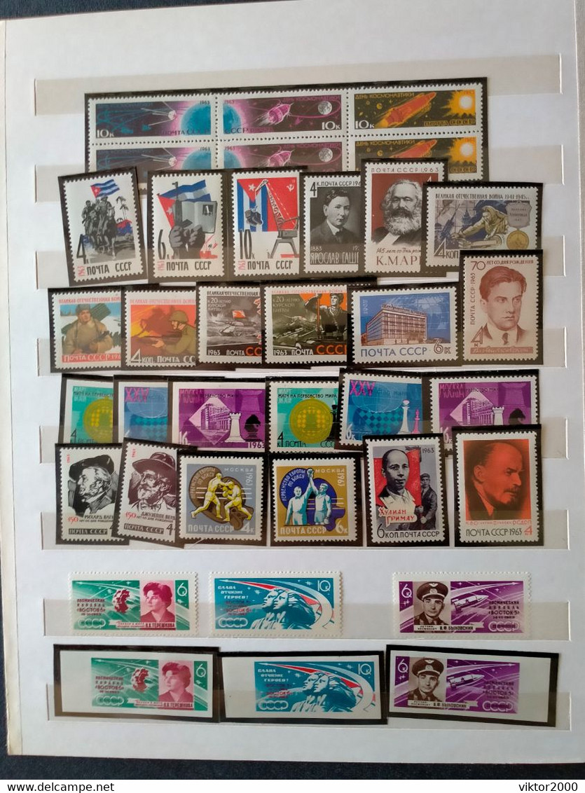 RUSSIA  MNH (**) Complete Years 1963 - Full Years