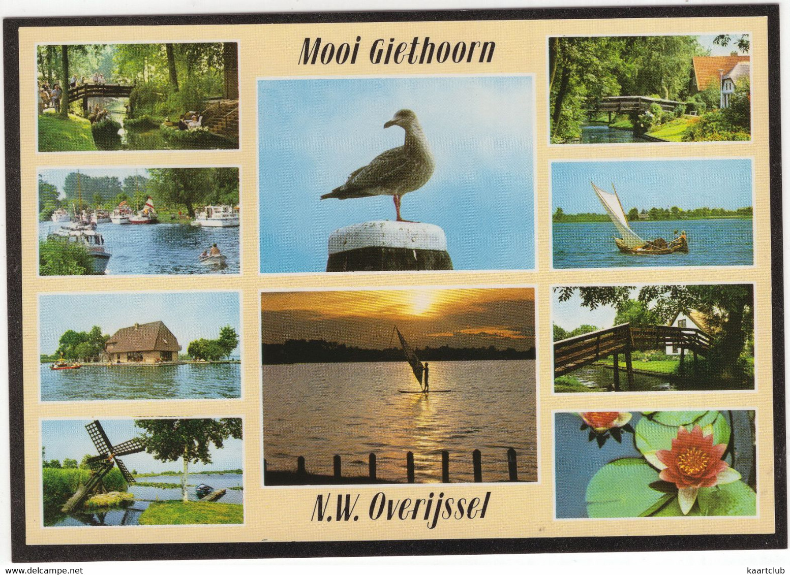 Mooi Giethoorn - N.W. Overijssel - (Ov., Holland/Nederland) Nr. GIN 12 - Giethoorn