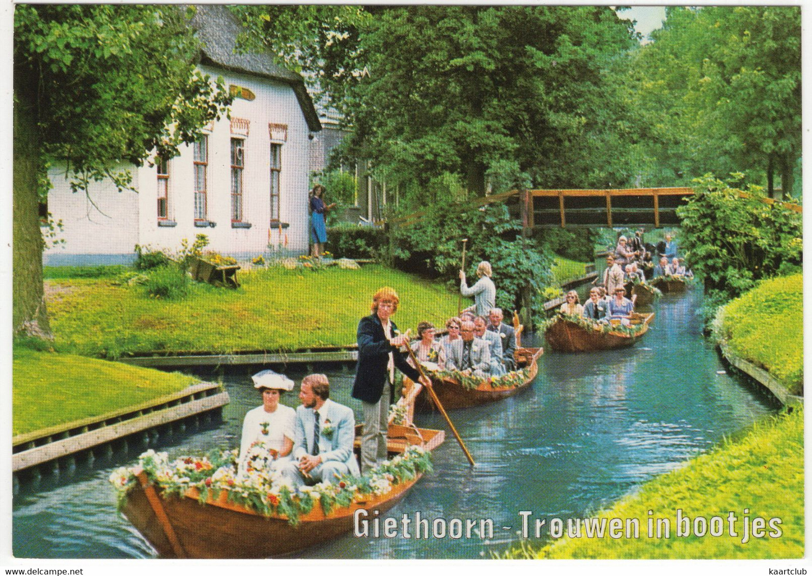 Giethoorn - Trouwen In Bootjes - (Ov., Holland/Nederland) - Nr. L 6510 - Giethoorn