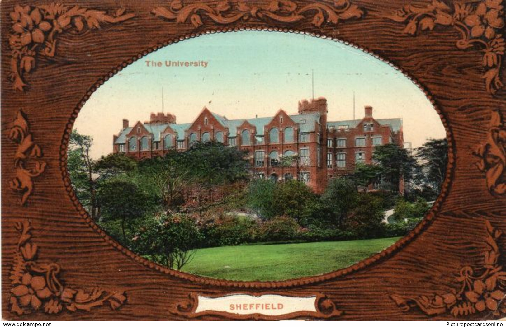 SHEFFIELD THE UNIVERSITY OLD COLOUR POSTCARD YORKSHIRE - Sheffield