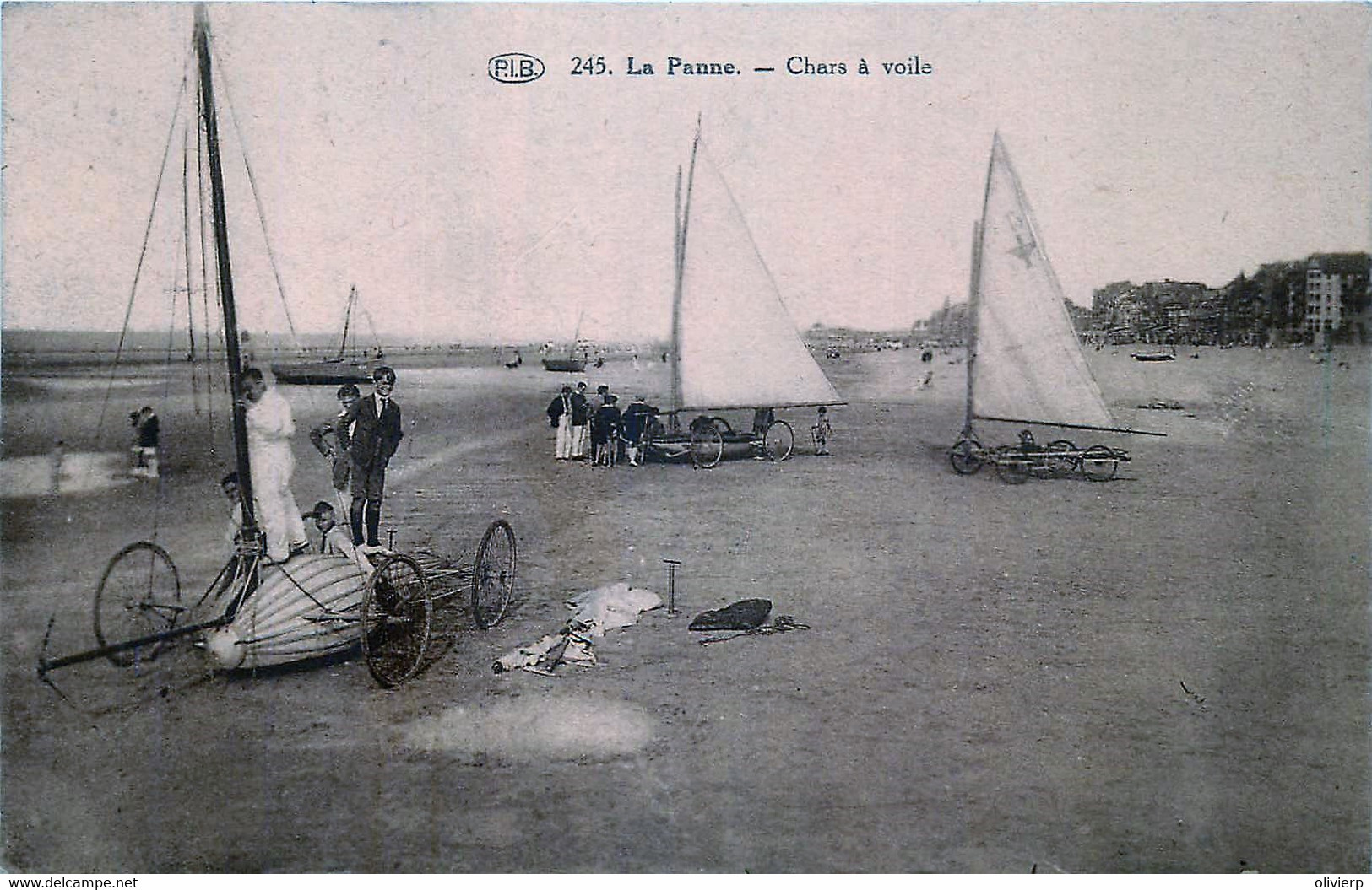 Belgique   La Panne - Les Chars à Voile - De Panne