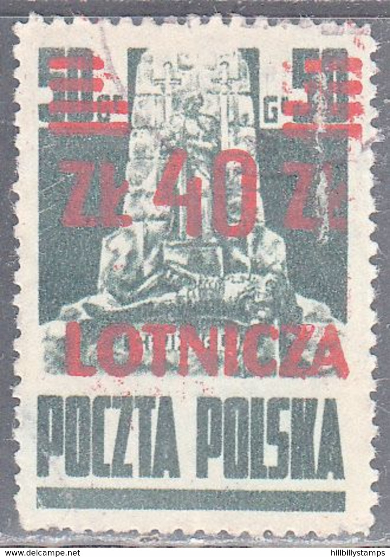 POLAND    SCOTT NO. C19  USED  YEAR 1947 - Usati