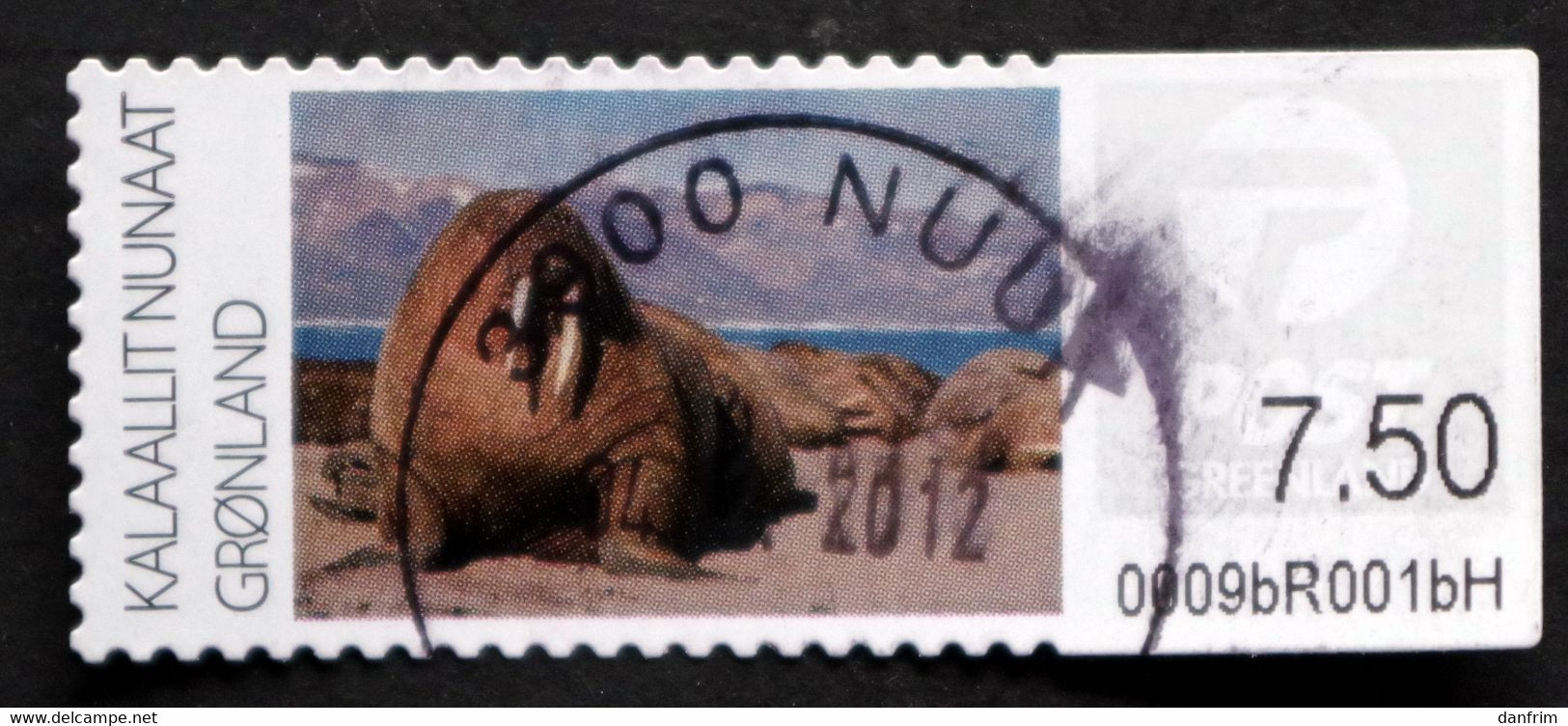 Greenland 2011   Walrus    MiNr.8  7,50Kr.( Lot   G 2138) - Machine Stamps