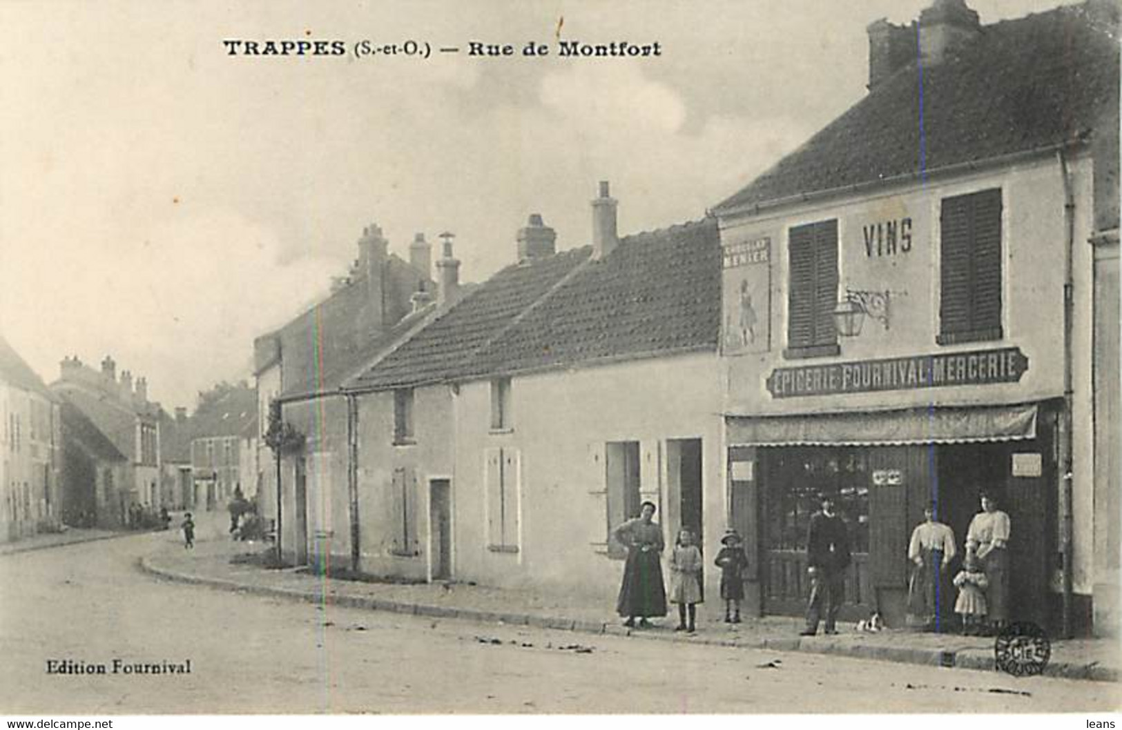TRAPPES - Rue De Montfort - édition Fournival - épicerie - Mercerie - Trappes