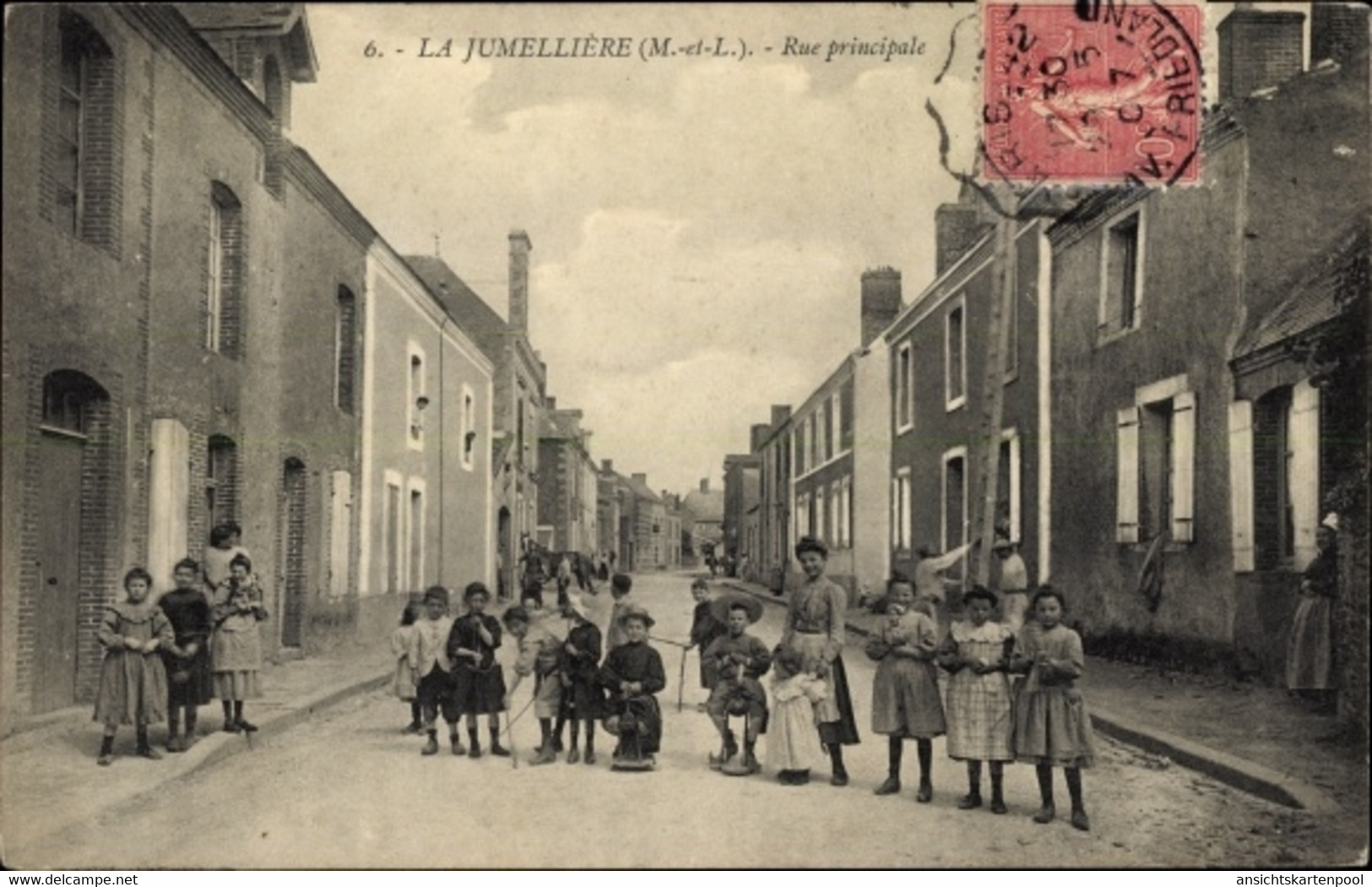 CPA La Jumellière Maine-et-Loire, Rue Principale - Andere & Zonder Classificatie