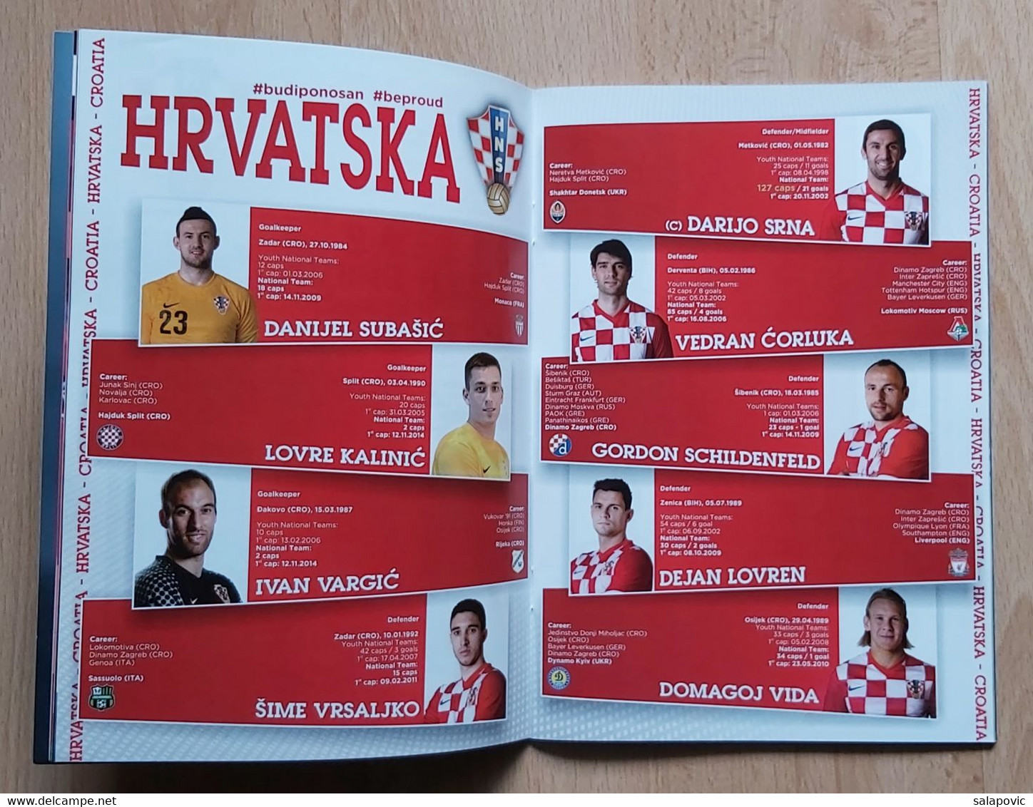 CROATIA Vs ISRAEL - 2016. Friendly Football Match   FOOTBALL MATCH PROGRAM - Libri