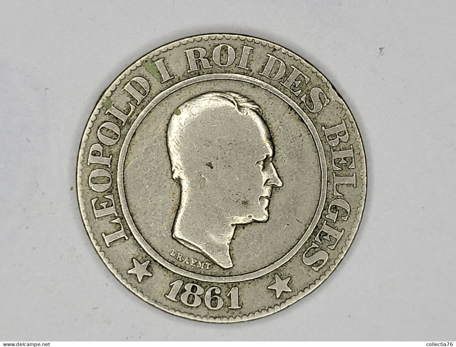 MONNAIE COIN BELGIQUE BELGIE 20 CENTIMES LEOPOLD I 1861 LEGENDE FRANCAISE - 20 Cent