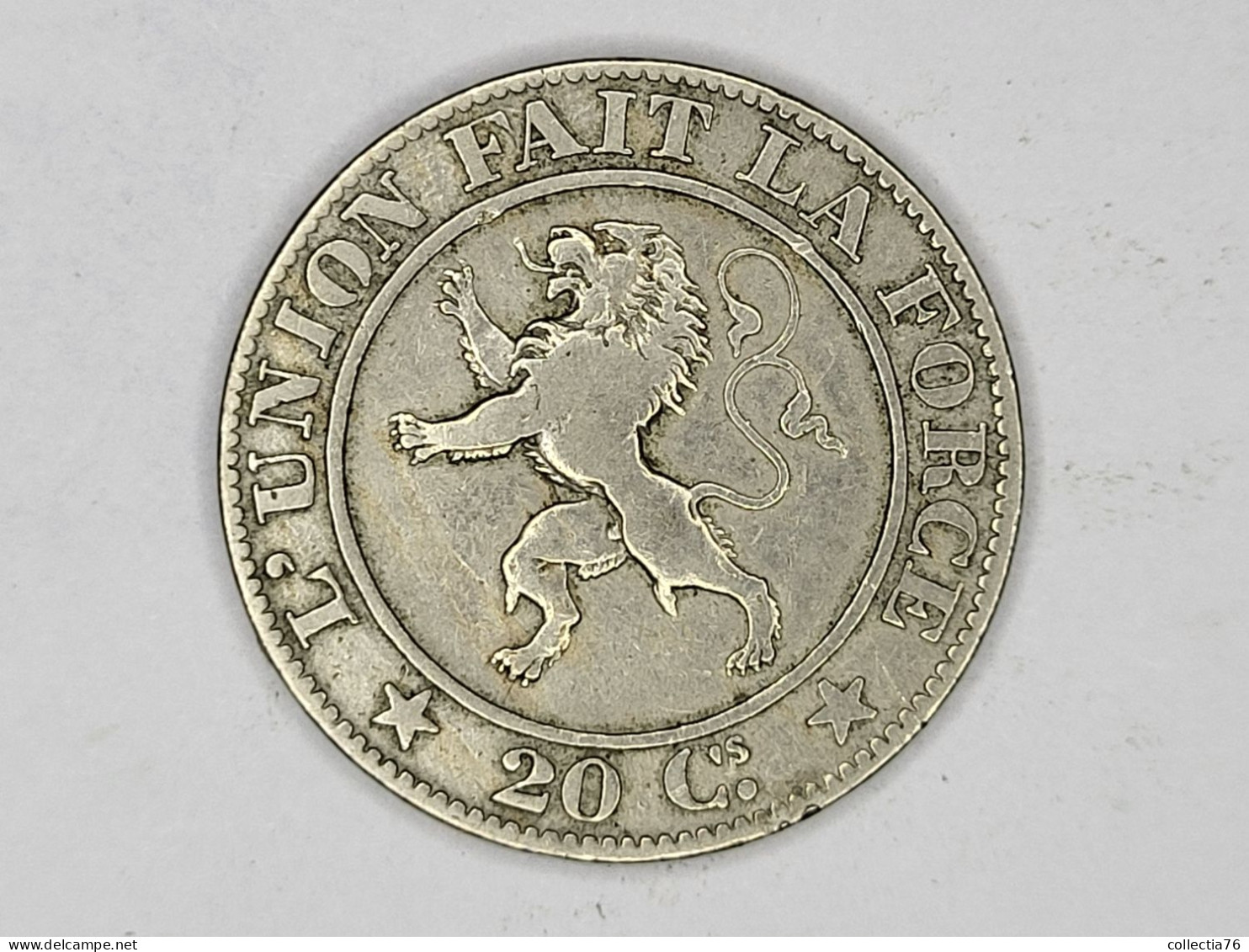 MONNAIE COIN BELGIQUE BELGIE 20 CENTIMES LEOPOLD I 1861 LEGENDE FRANCAISE - 20 Cents