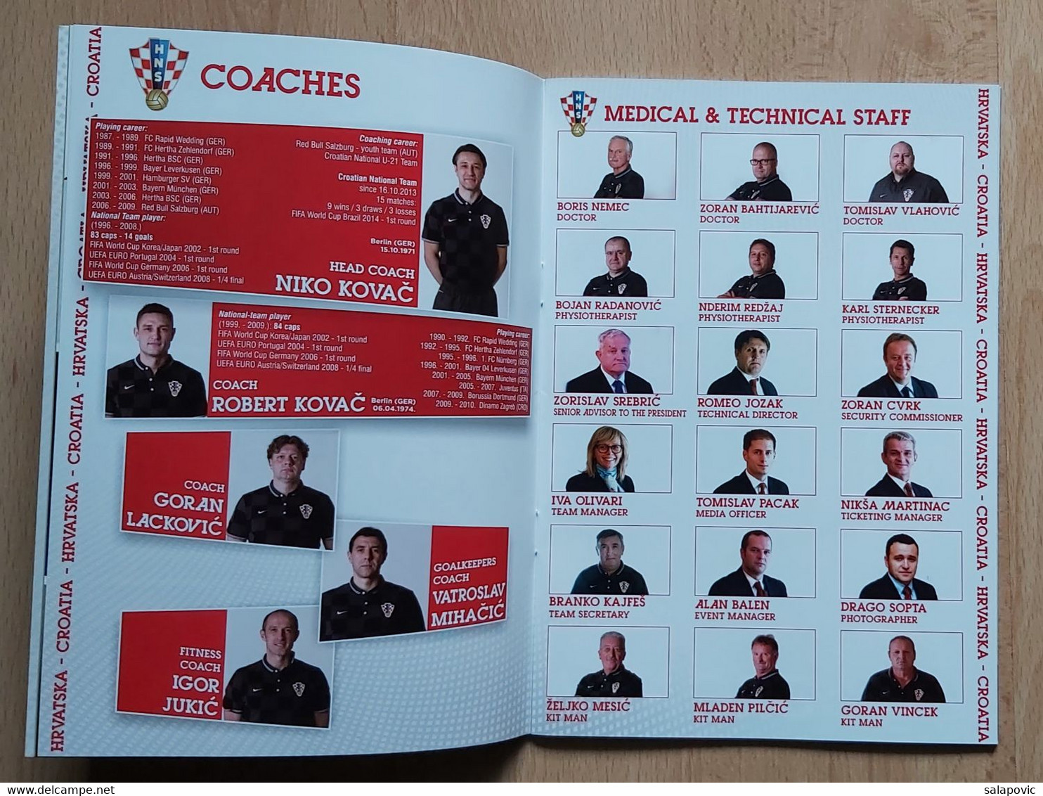 CROATIA V Gibraltar 2015 FRIENDLY FOOTBALL MATCH PROGRAM - Livres