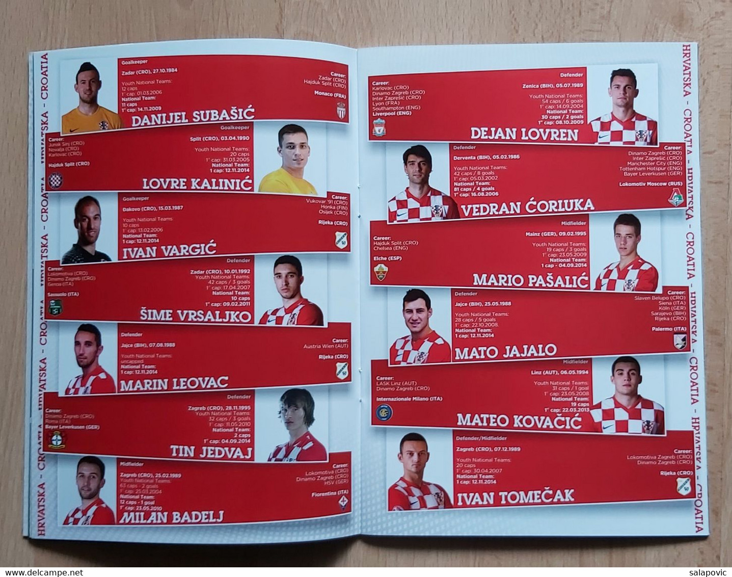 CROATIA V Gibraltar 2015 FRIENDLY FOOTBALL MATCH PROGRAM - Libri