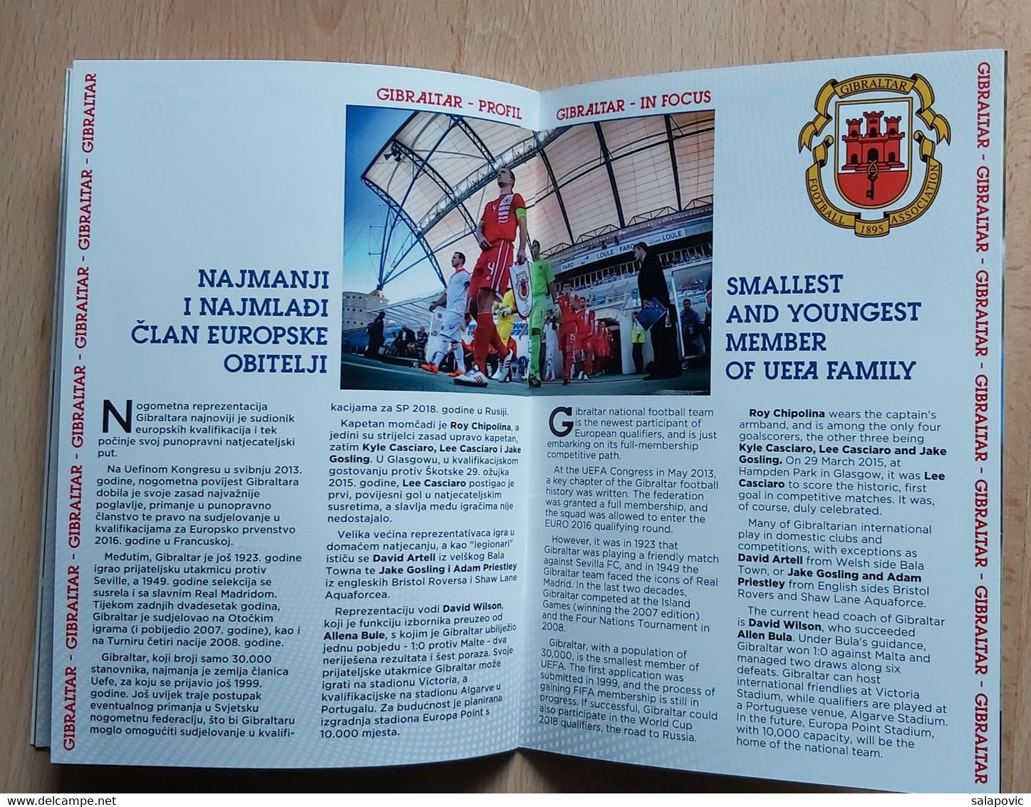 CROATIA v Gibraltar 2015 FRIENDLY FOOTBALL MATCH PROGRAM