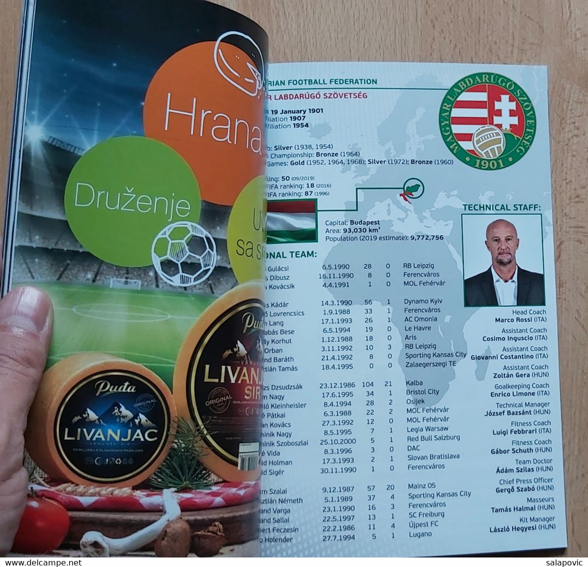 CROATIA V HUNGARY - 2020  UEFA EURO Qualifiers FOOTBALL MATCH PROGRAM - Libros