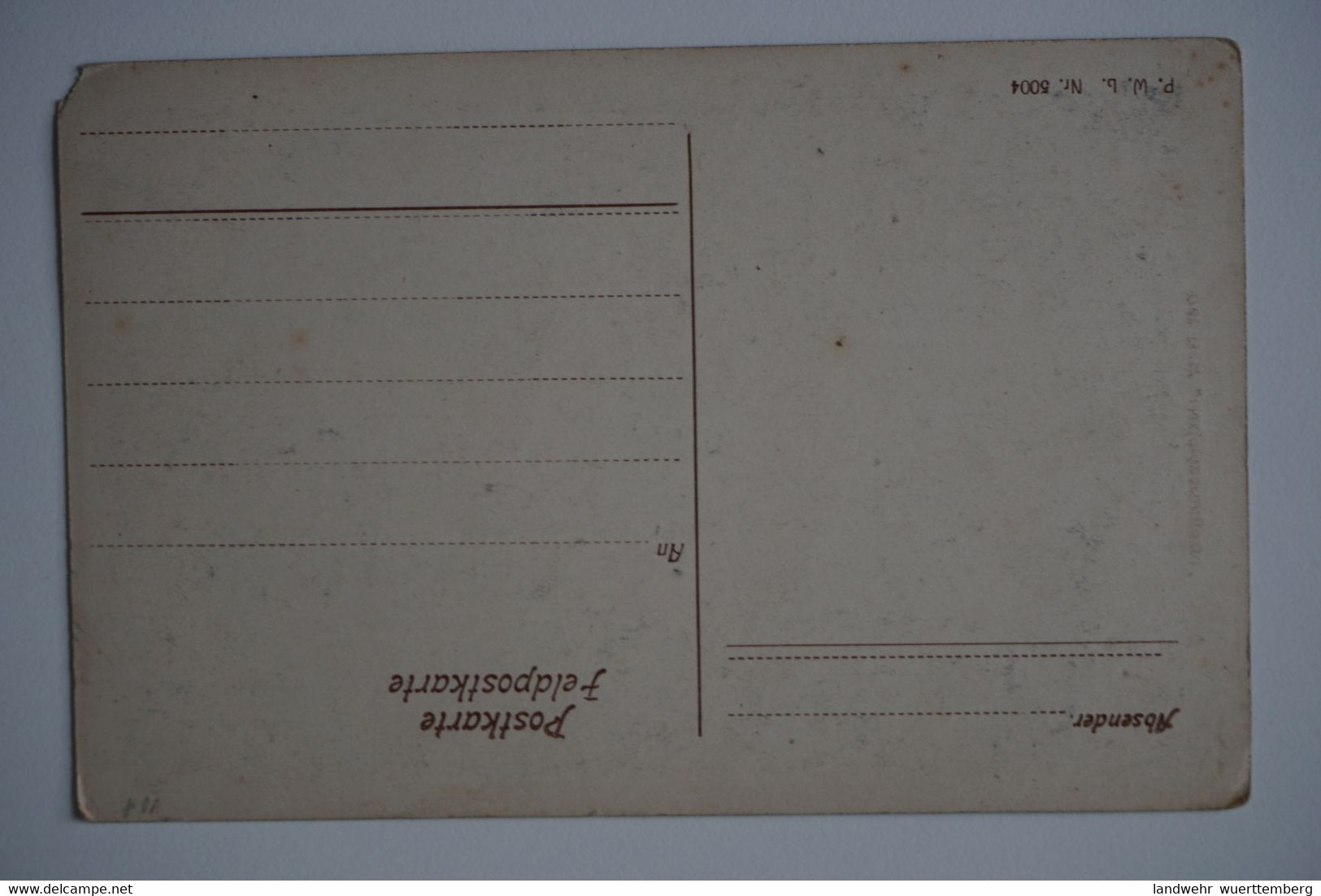 AK: Grüße Aus Dem Schützengraben Der Herr "Verschönerungsrat" - Guerra 1914-18