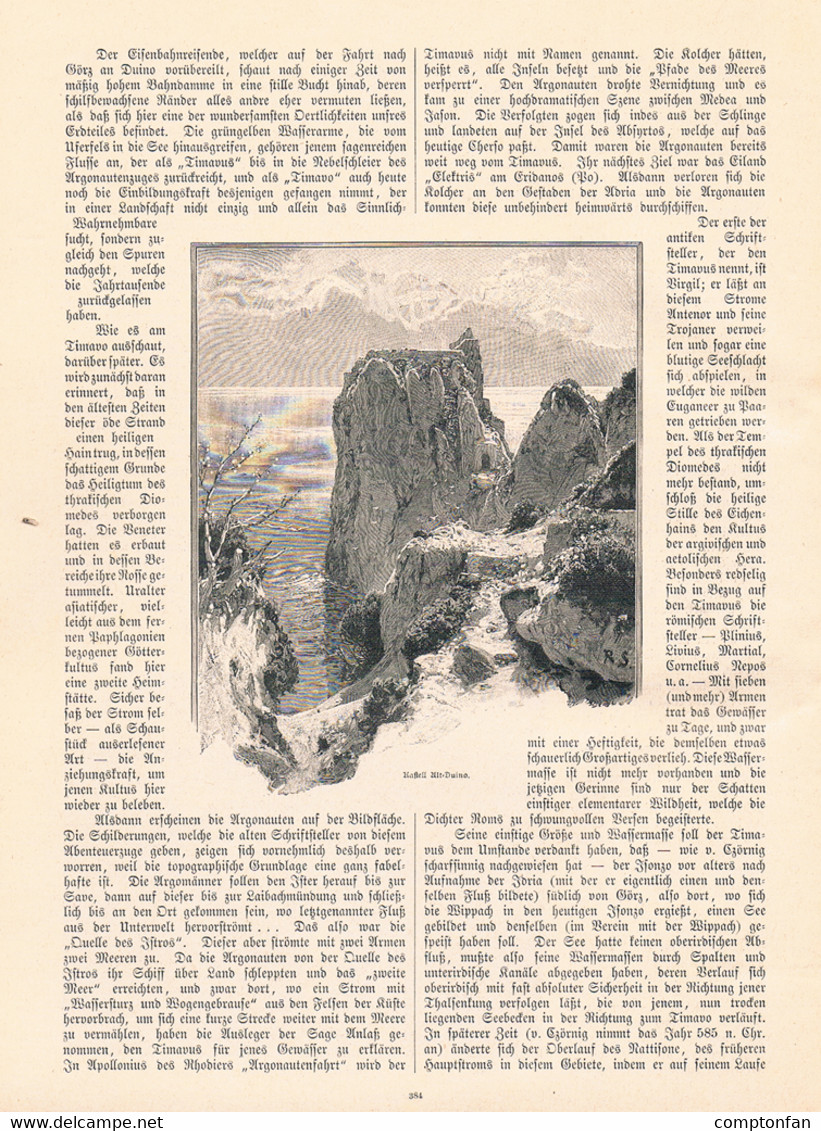 a102 872 Grotten St. Canzian Karst Isonzo Görz u.a.Artikel mit 17 Bildern 1893 !!