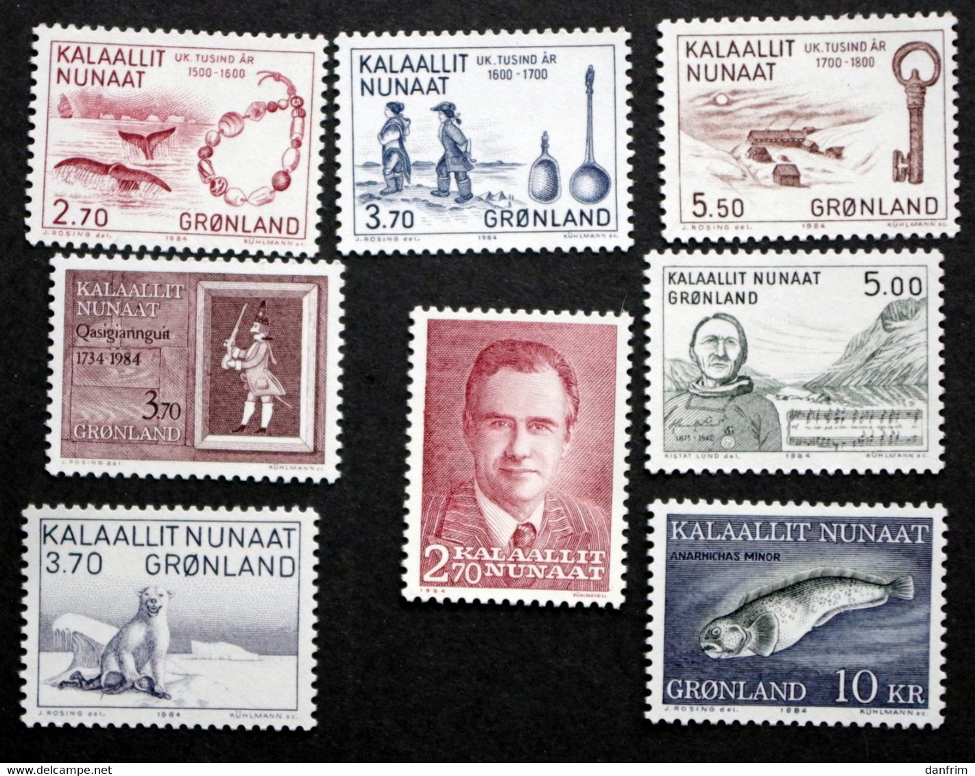 GREENLAND 1984 Year   Complete   MNH (**)  ( Lot Ks 1078) - Années Complètes