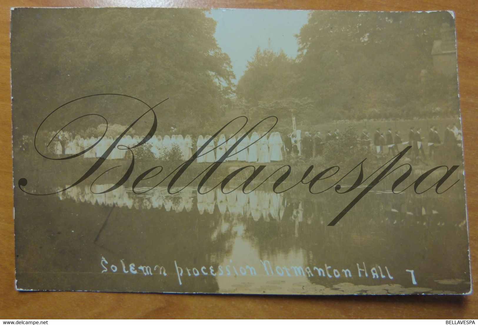 Normanton Hall. Solemn Porcession  RPPC - Andere & Zonder Classificatie