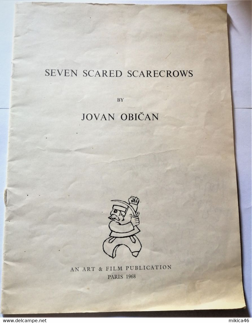 RARE BOOK BY PAINTER JOVAN OBICAN - Seven Scared Scarecrows - 1968 - SIGNED - Sin Clasificación