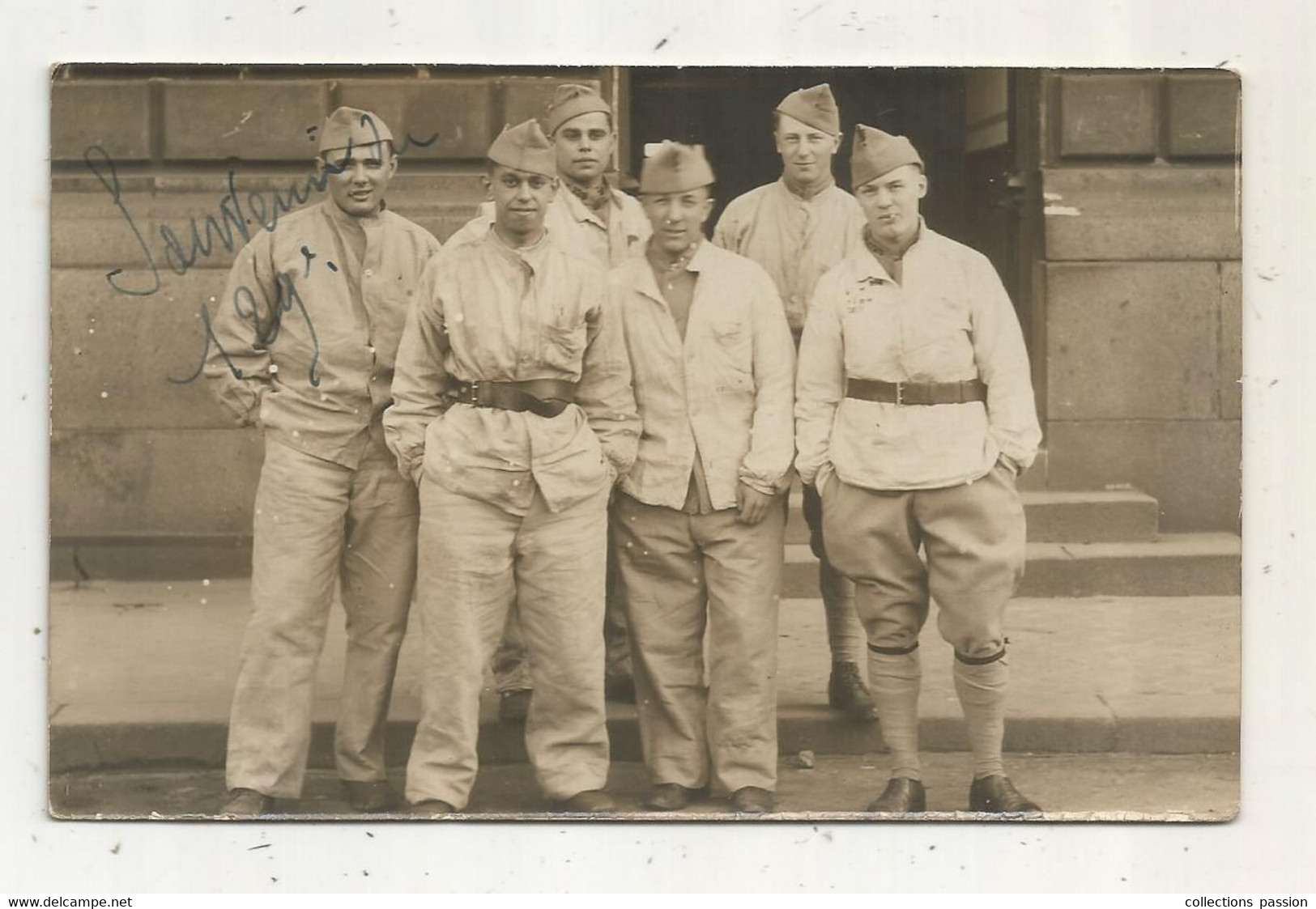 Cp ,carte Photo , Militaria , Militaires Du129 éme, écrite - Personaggi