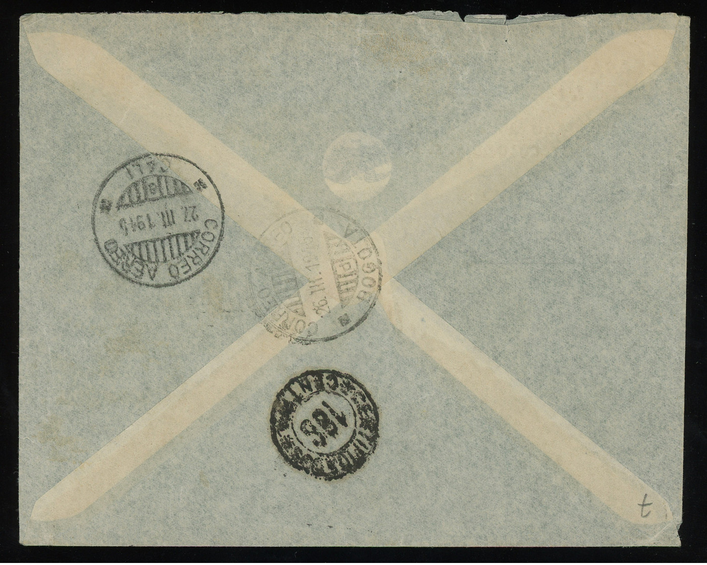 TREASURE HUNT [00230] Colombia 1945 Reg. Air Mail Cover To Argentina Bearing Various Issues Franking - Colombia