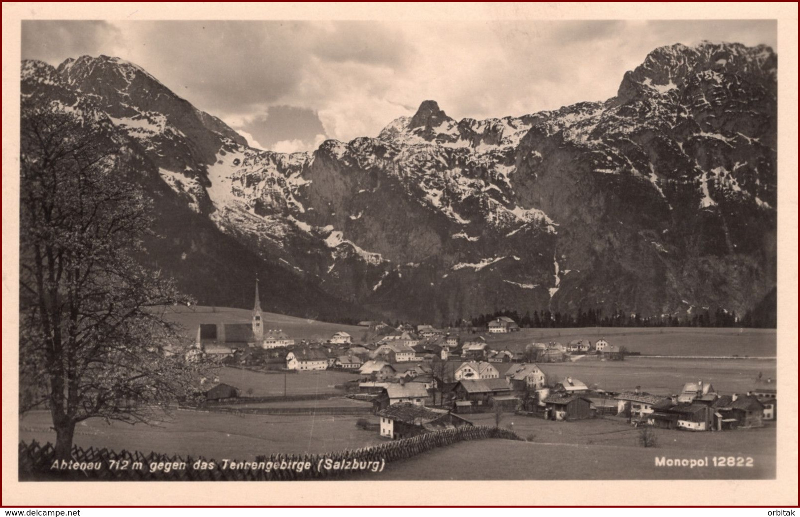 Abtenau * Tennengebirge, Gesamtansicht, Tirol, Alpen * Österreich * AK1952 - Abtenau