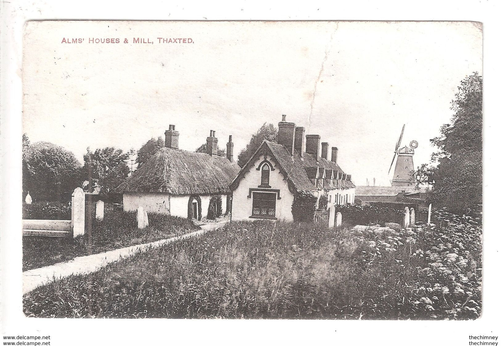 ALMS HOUSES & MILL WINDMILL WIND MILL THAXTED CREASE BY WC WHITE THAXTED PRINTED IN GERMANY - Andere & Zonder Classificatie