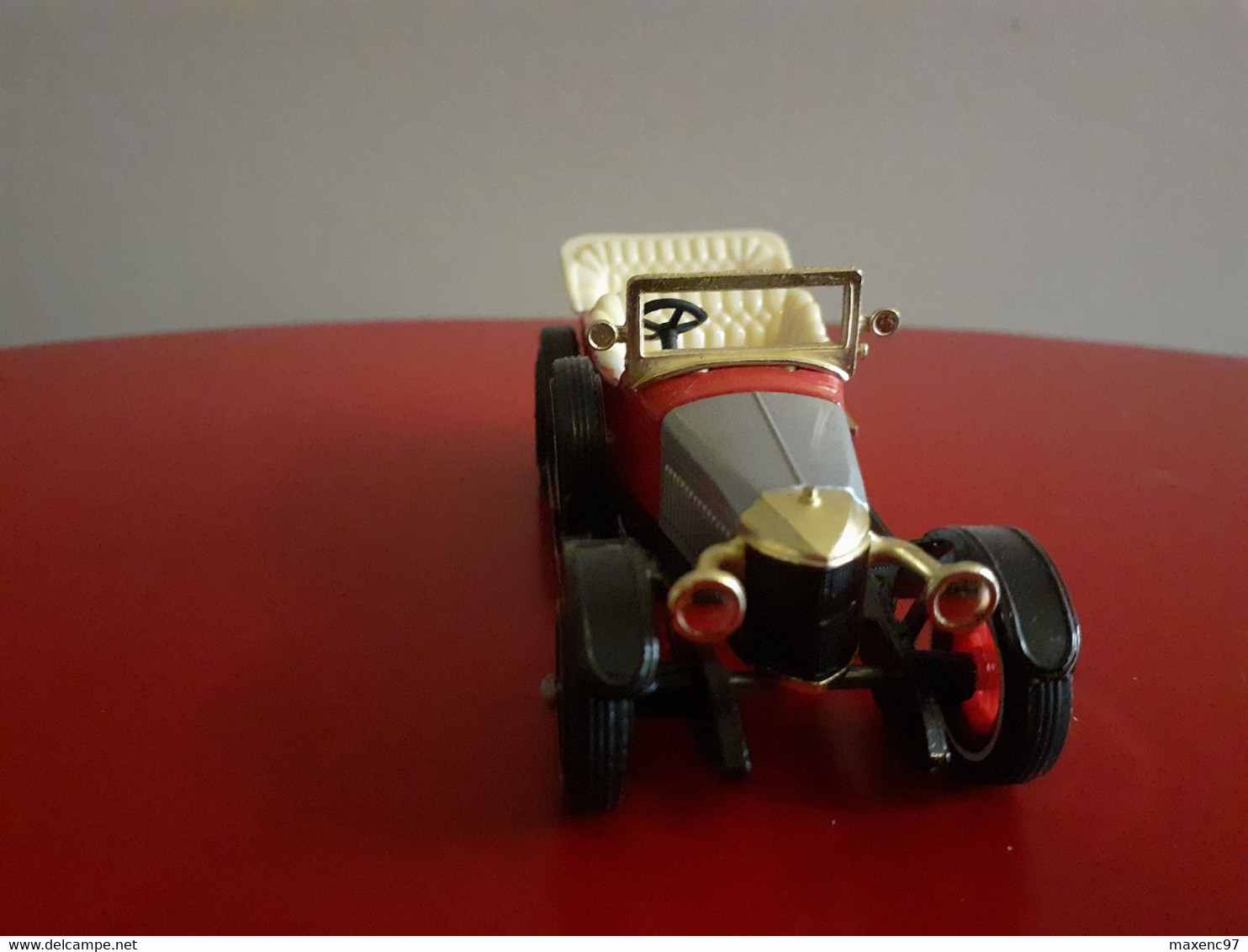 VOITURE Y2 1914 PRINCE HENRY VAUXHALL COULEUR ROUGE GRIS ET NOIR MATCHBOX MODELS OF YESTERYEAR - Matchbox