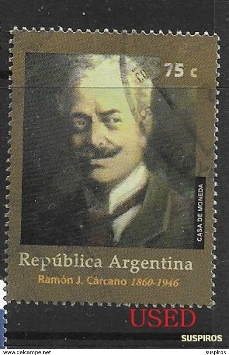 ARGENTINTA 1997 The 50th Anniversary Of The Death Of Ramon Carcano, Postal Reformer, 1996  Ø - Oblitérés