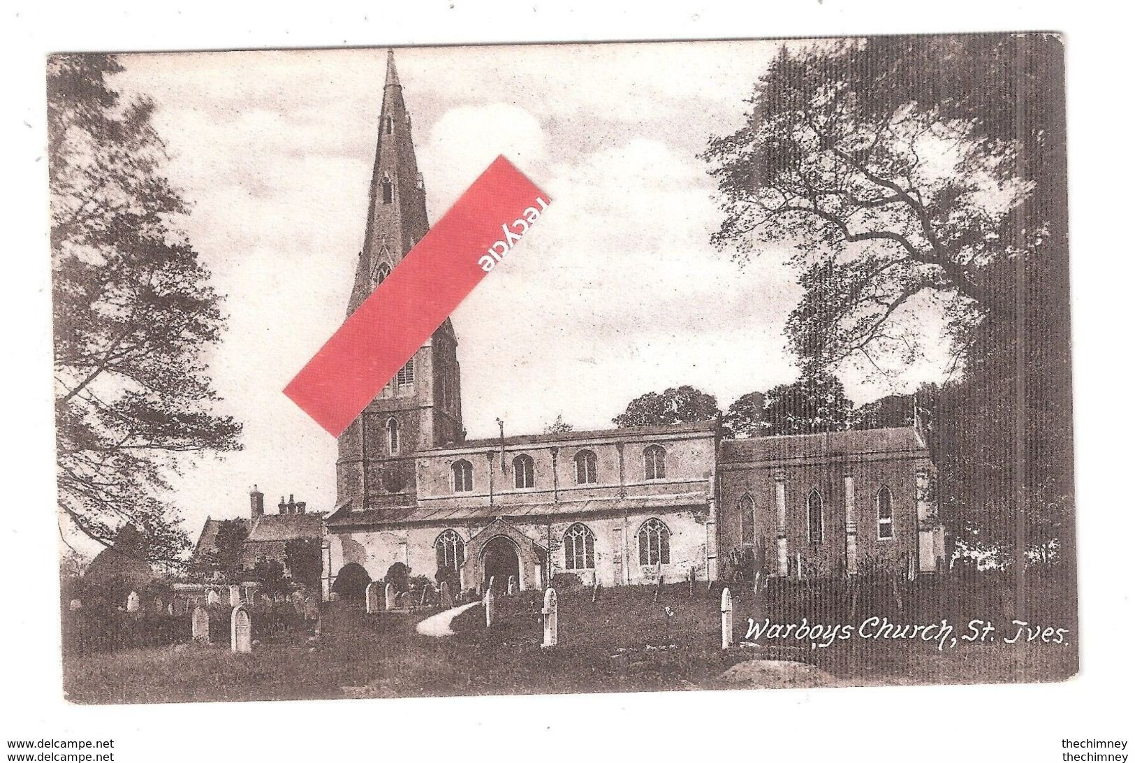 WARBOYS CHURCH Nr St. Ives Cambridgeshire Unused - Autres & Non Classés