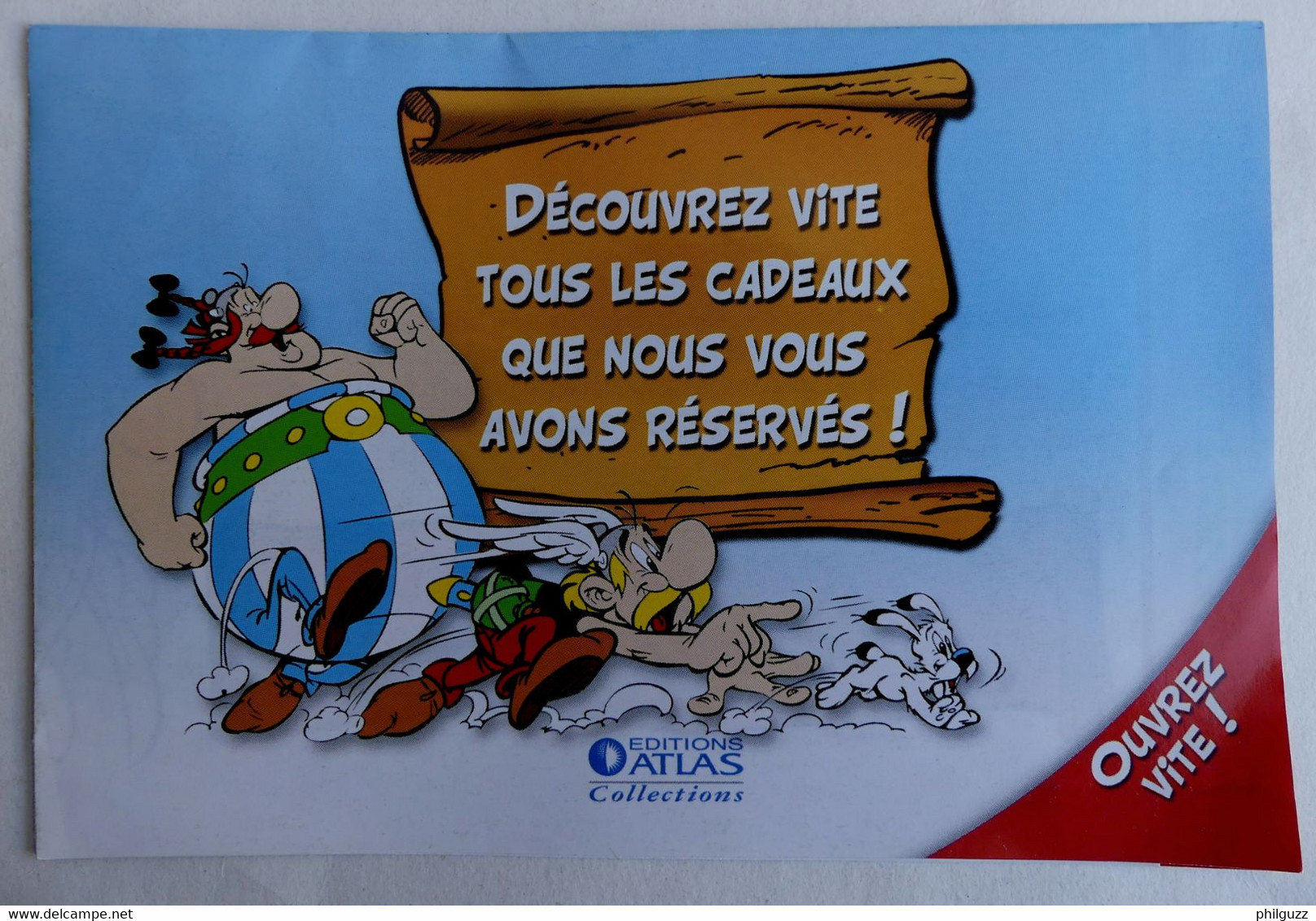 DEPLIANT Cadeaux ABONNEMENT COLLECTION ATLAS LES Jeux Asterix 2006 - Objets Publicitaires