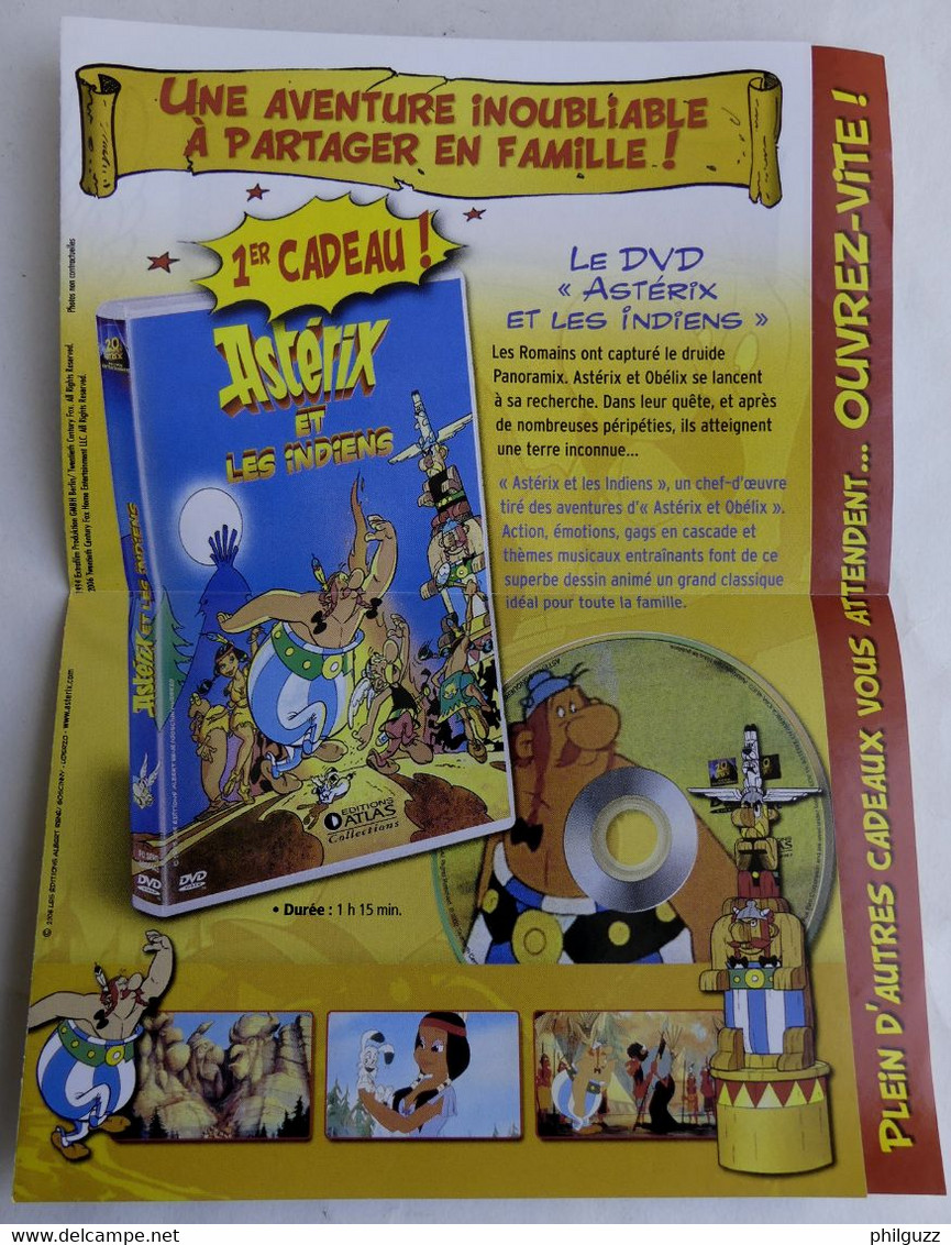 DEPLIANT Cadeaux ABONNEMENT COLLECTION ATLAS LES Jeux Asterix 2006 - Objets Publicitaires