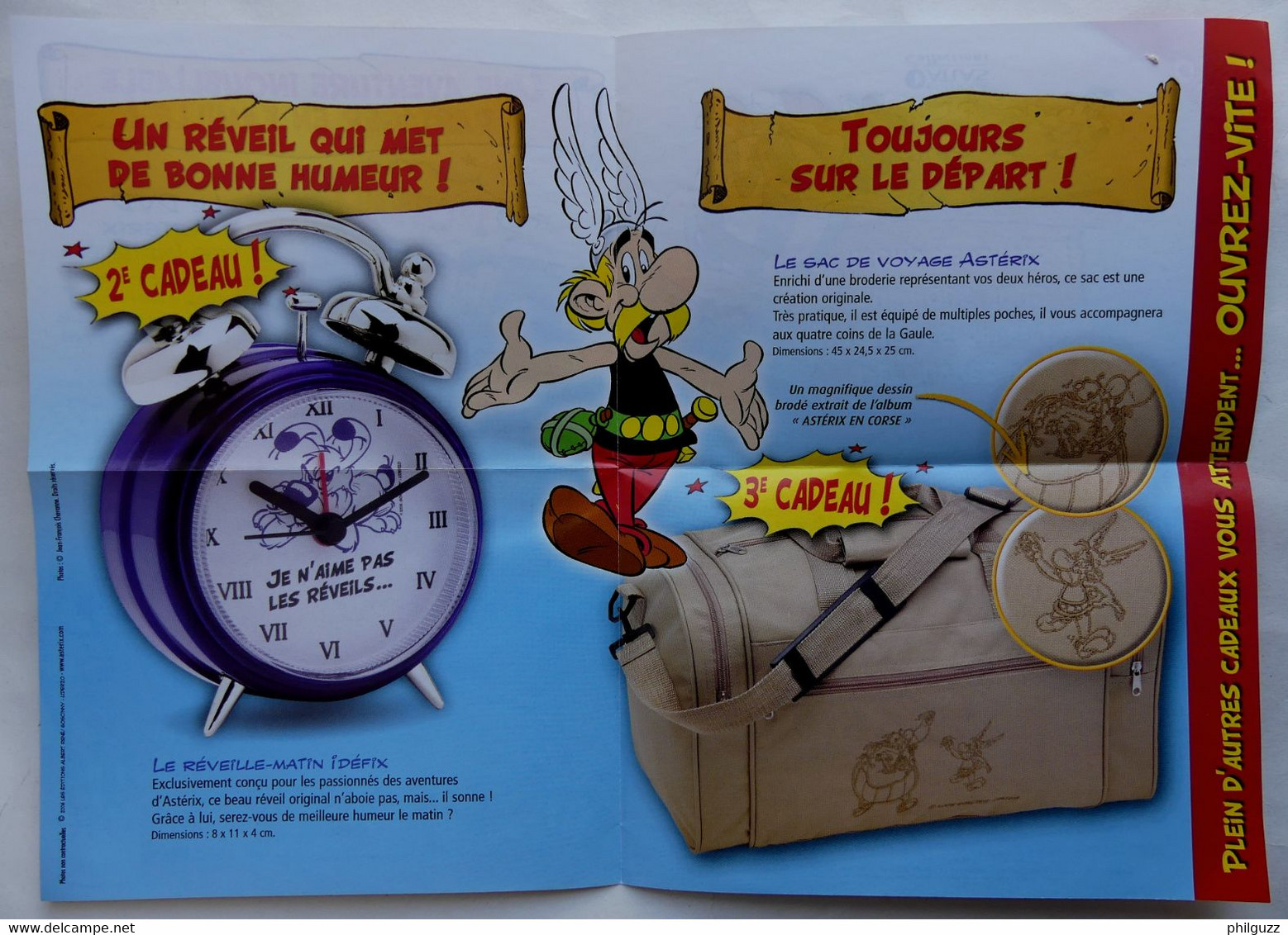 DEPLIANT Cadeaux ABONNEMENT COLLECTION ATLAS LES Jeux Asterix 2006 - Objets Publicitaires