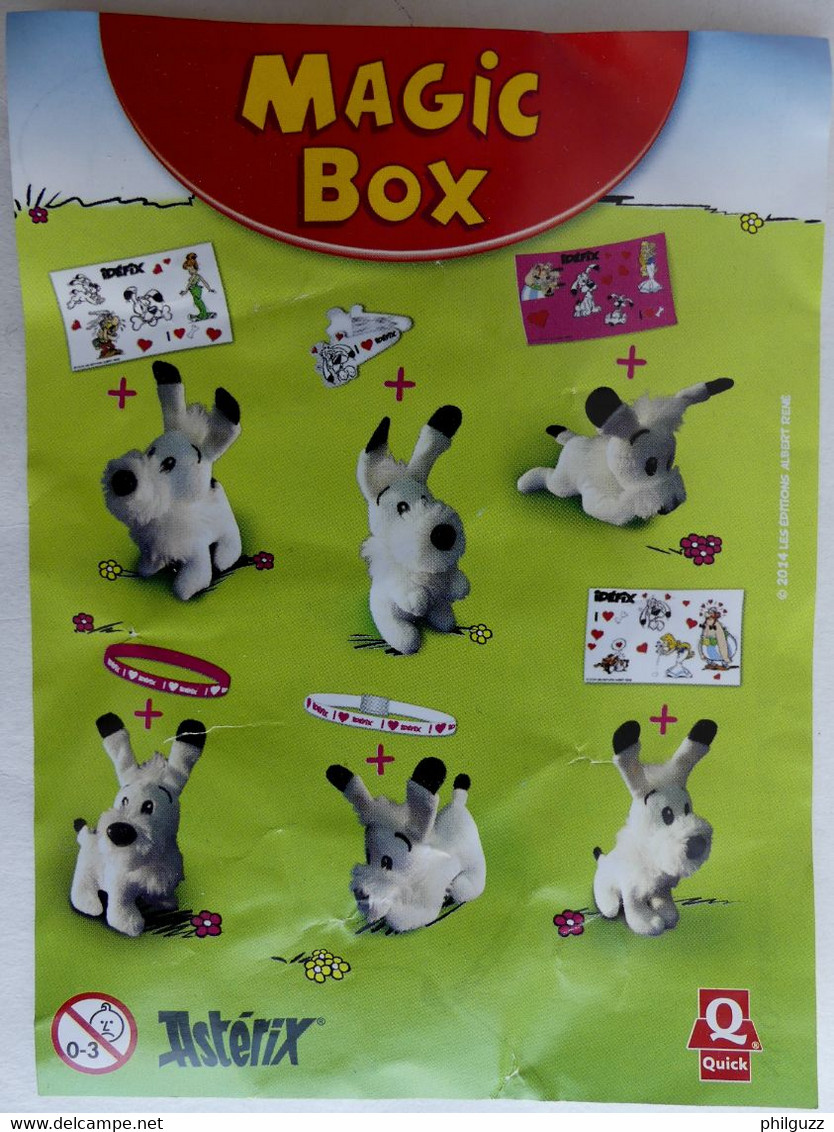 FLYERS BPZ MAGIC BOX QUICK ASTERIX IDEFIX 2015 - Objets Publicitaires