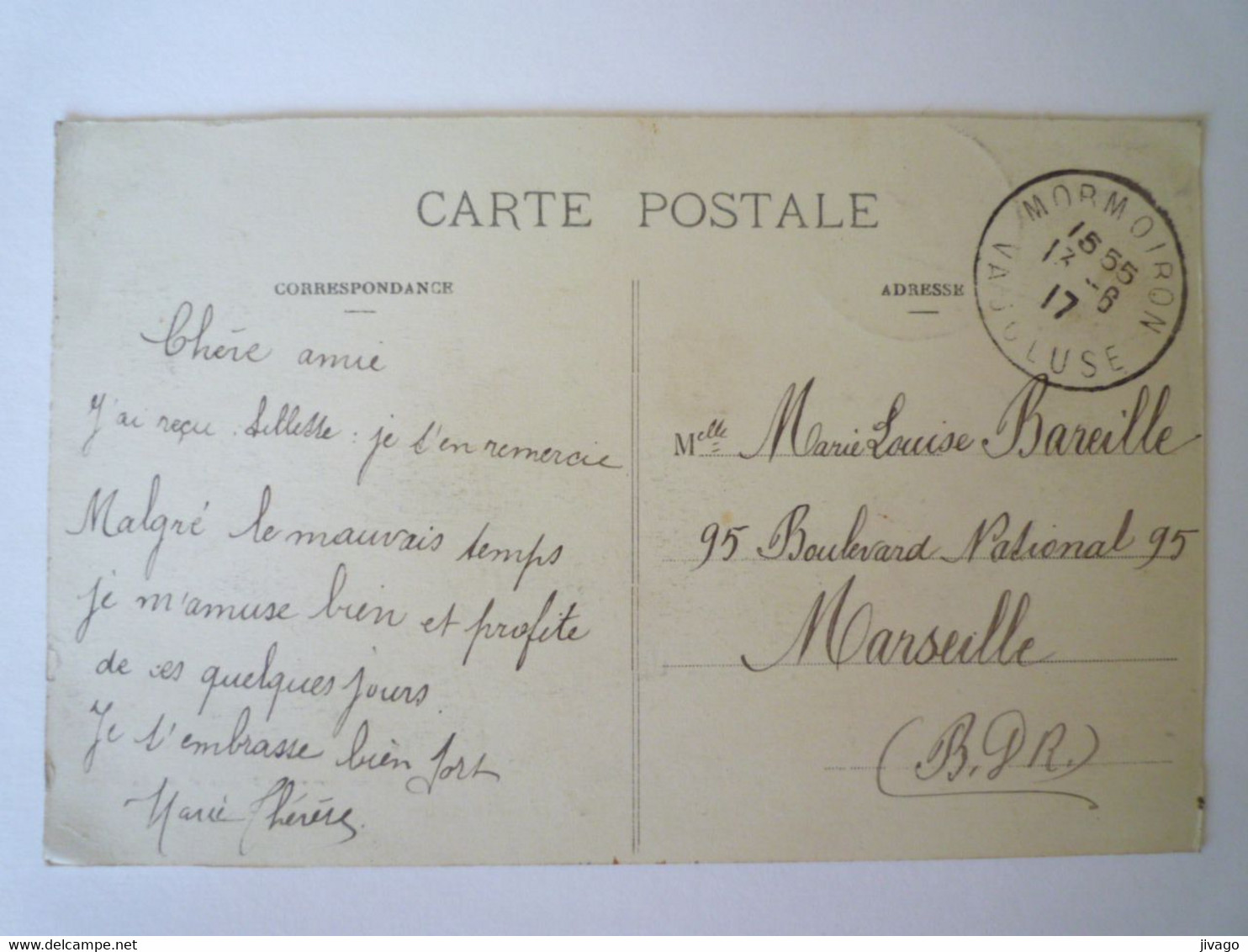 2021 - 2776  MORMOIRON  (Vaucluse)  :  Le COURS  1917   XXX - Mormoiron